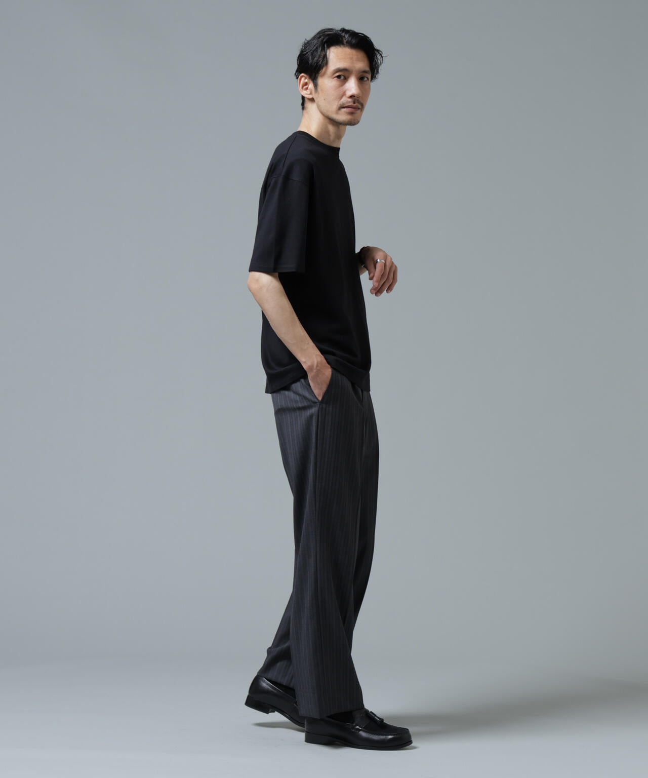 「Brooks Brothers別注」Anti Soaked(R) 汗染み防止 クルーネック ビッグシルエットTシャツ 6686124213