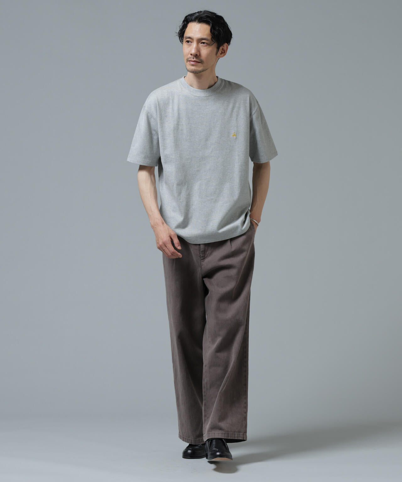 「Brooks Brothers別注」Anti Soaked(R) 汗染み防止 クルーネック ビッグシルエットTシャツ 6686124213
