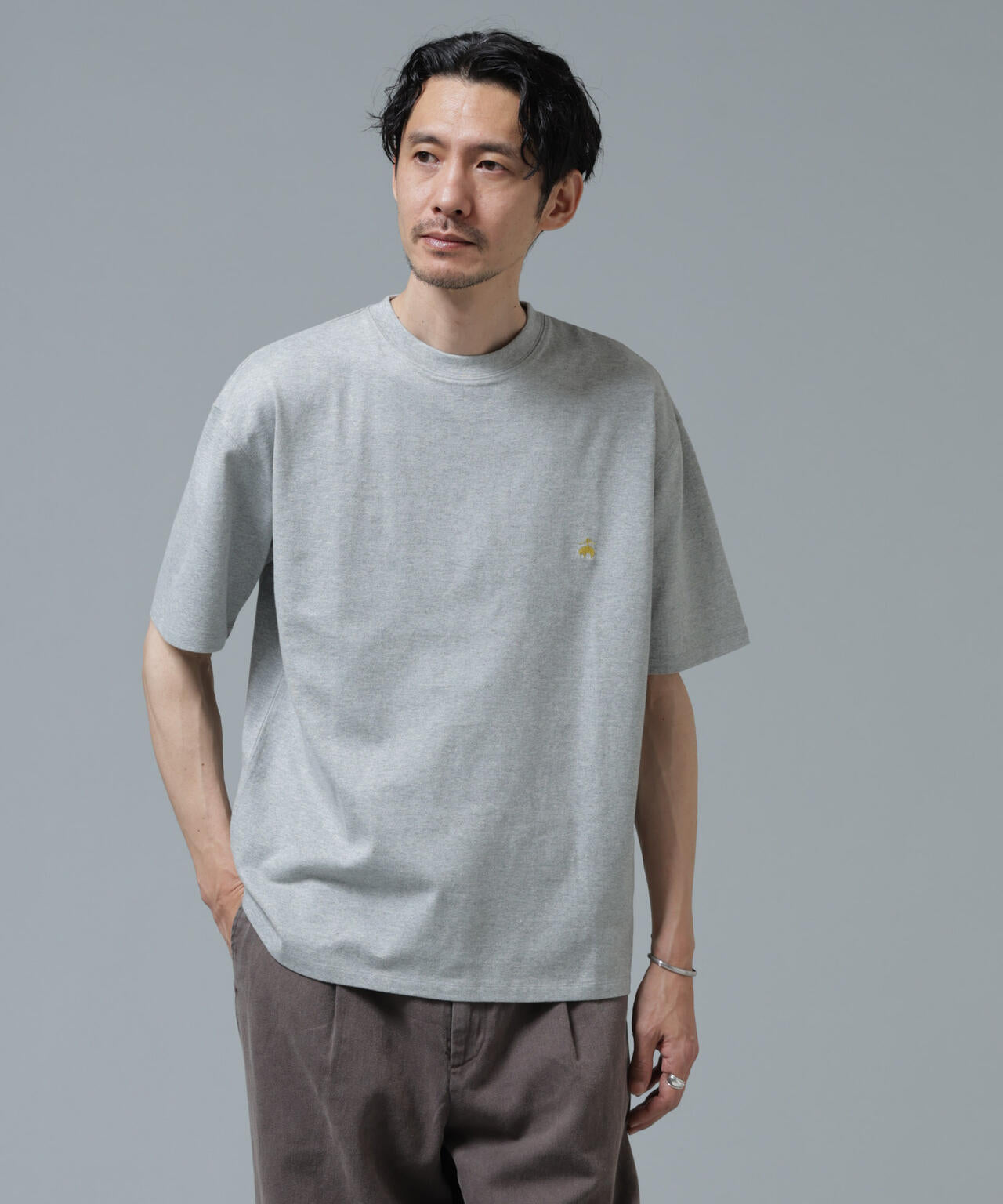 「Brooks Brothers別注」Anti Soaked(R) 汗染み防止 クルーネック ビッグシルエットTシャツ 6686124213