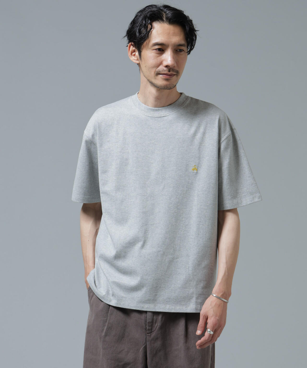 「Brooks Brothers別注」Anti Soaked(R) 汗染み防止 クルーネック ビッグシルエットTシャツ