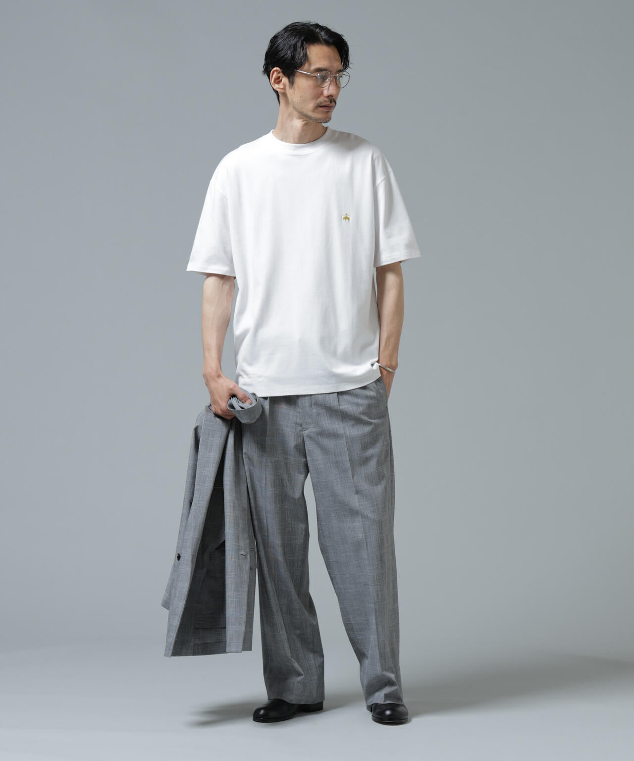 「Brooks Brothers別注」Anti Soaked(R) 汗染み防止 クルーネック ビッグシルエットTシャツ 6686124213
