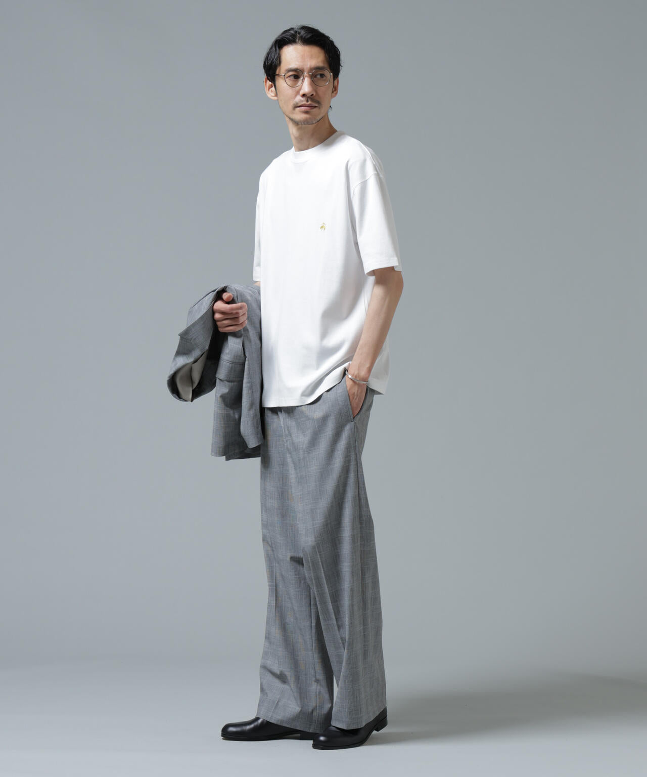 「Brooks Brothers別注」Anti Soaked(R) 汗染み防止 クルーネック ビッグシルエットTシャツ 6686124213