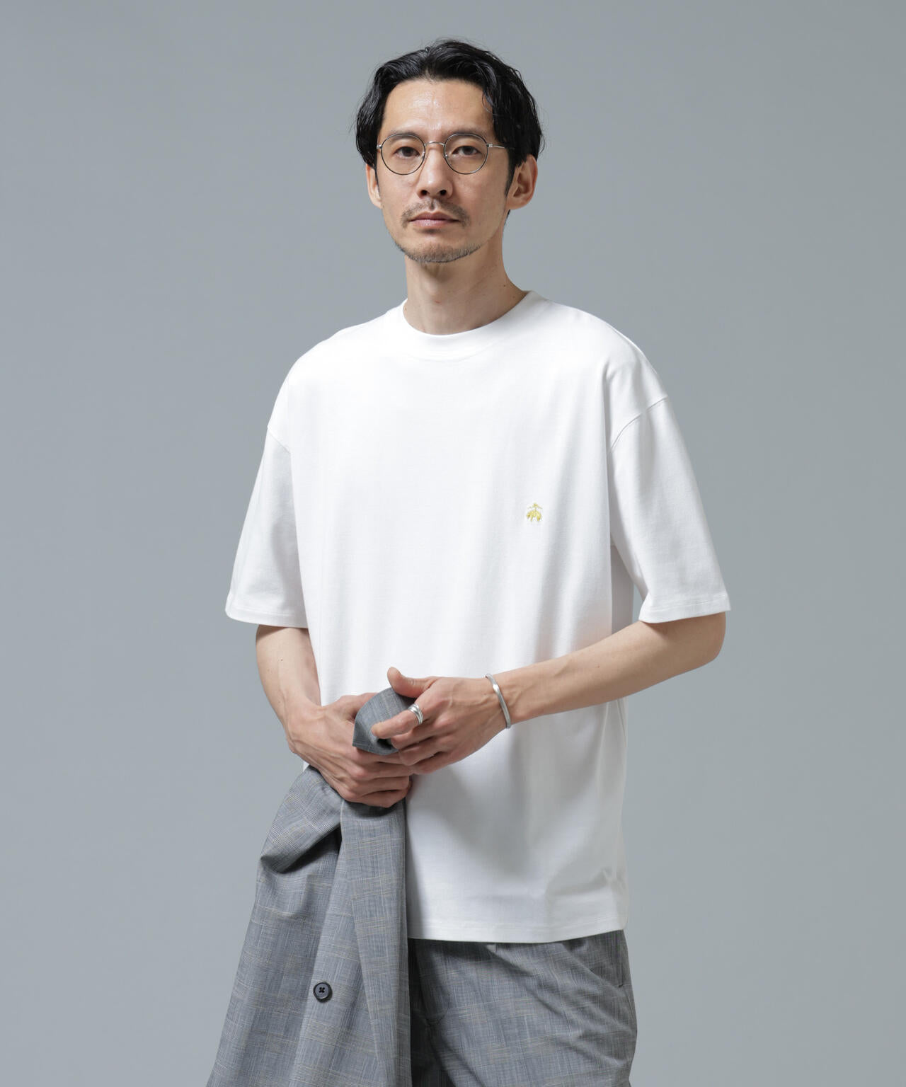 「Brooks Brothers別注」Anti Soaked(R) 汗染み防止 クルーネック ビッグシルエットTシャツ 6686124213