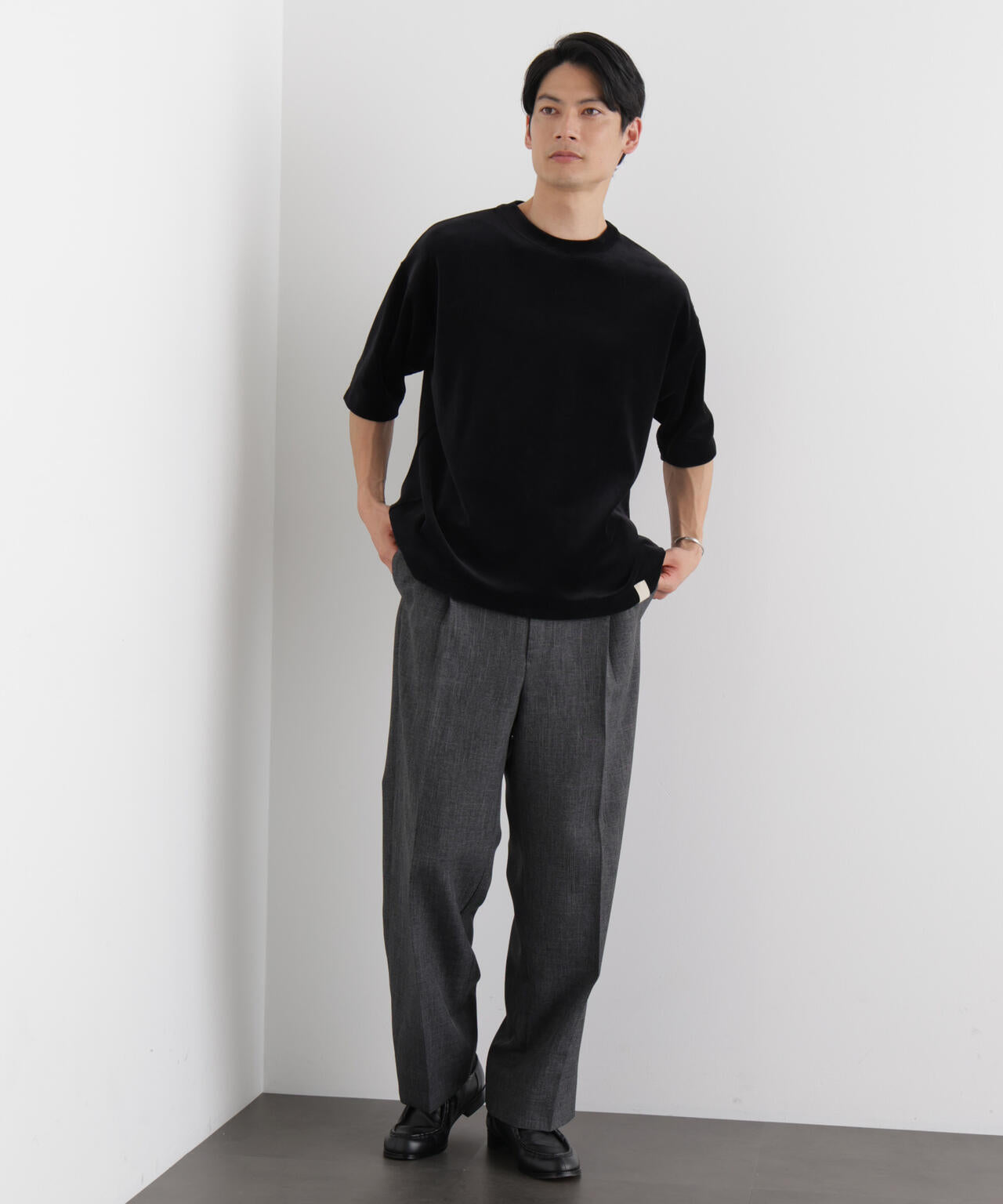 ベロア クルーネック Ｔシャツ 半袖 6686124226