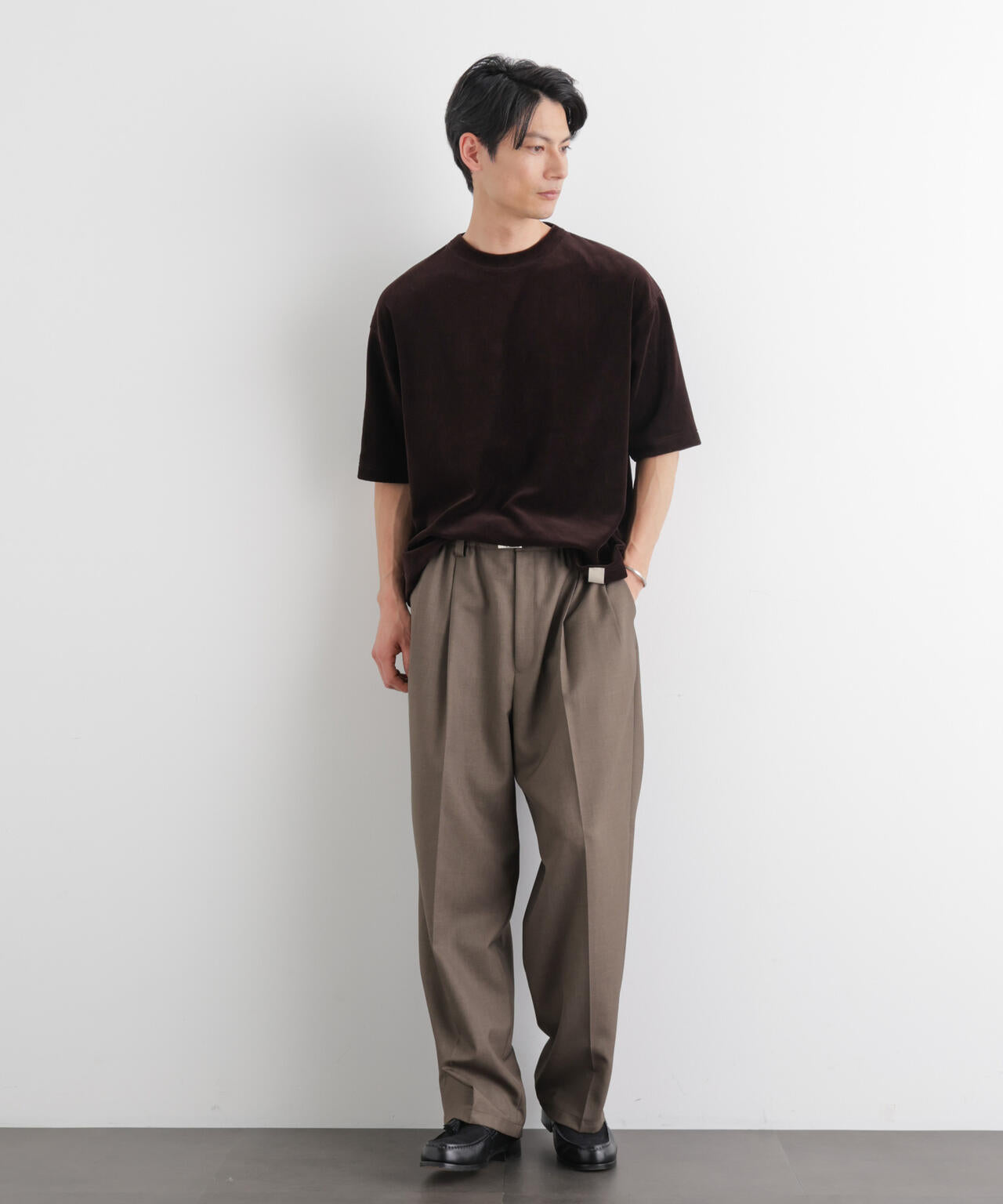 ベロア クルーネック Ｔシャツ 半袖 6686124226