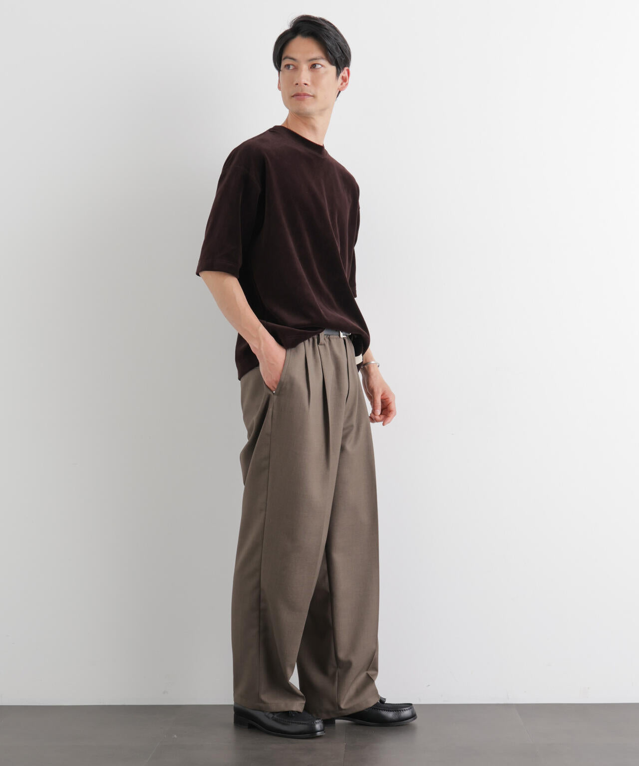 ベロア クルーネック Ｔシャツ 半袖 6686124226