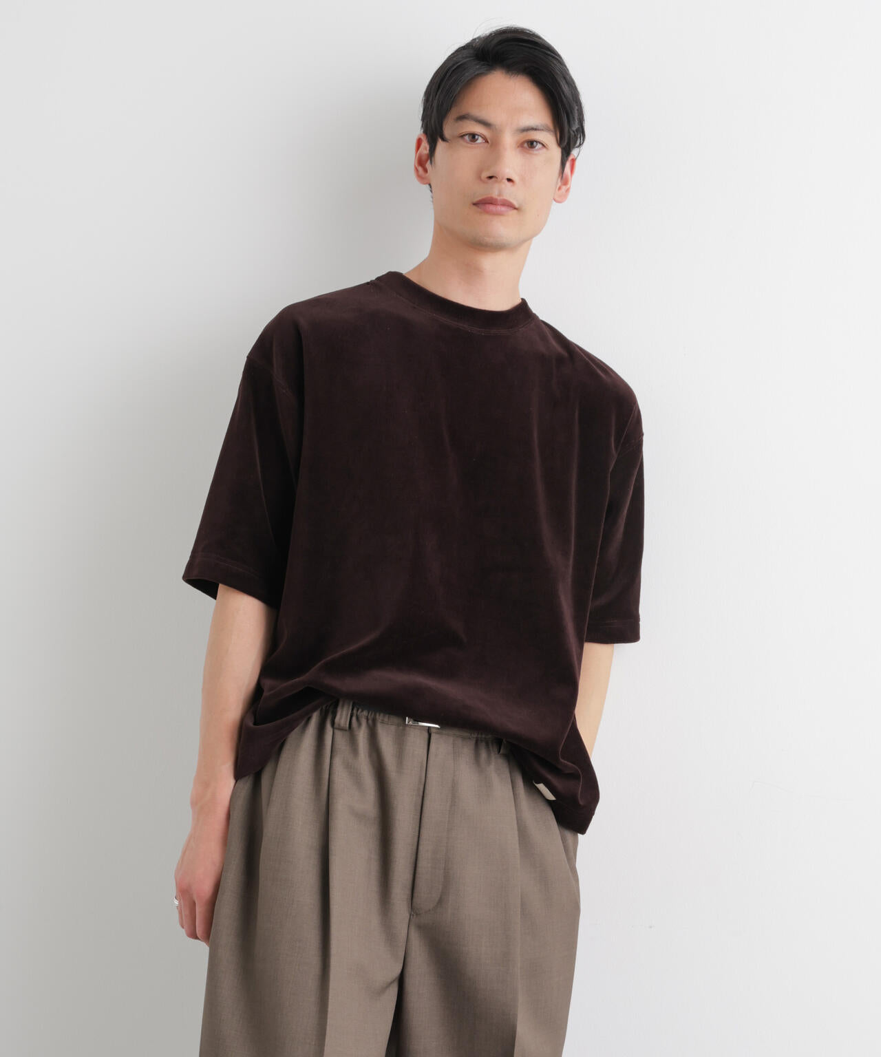 ベロア クルーネック Ｔシャツ 半袖 6686124226