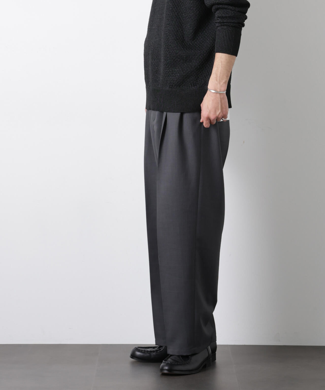 「大人のワイドパンツ」ドライギャバワイドイージースラックス 6686127201