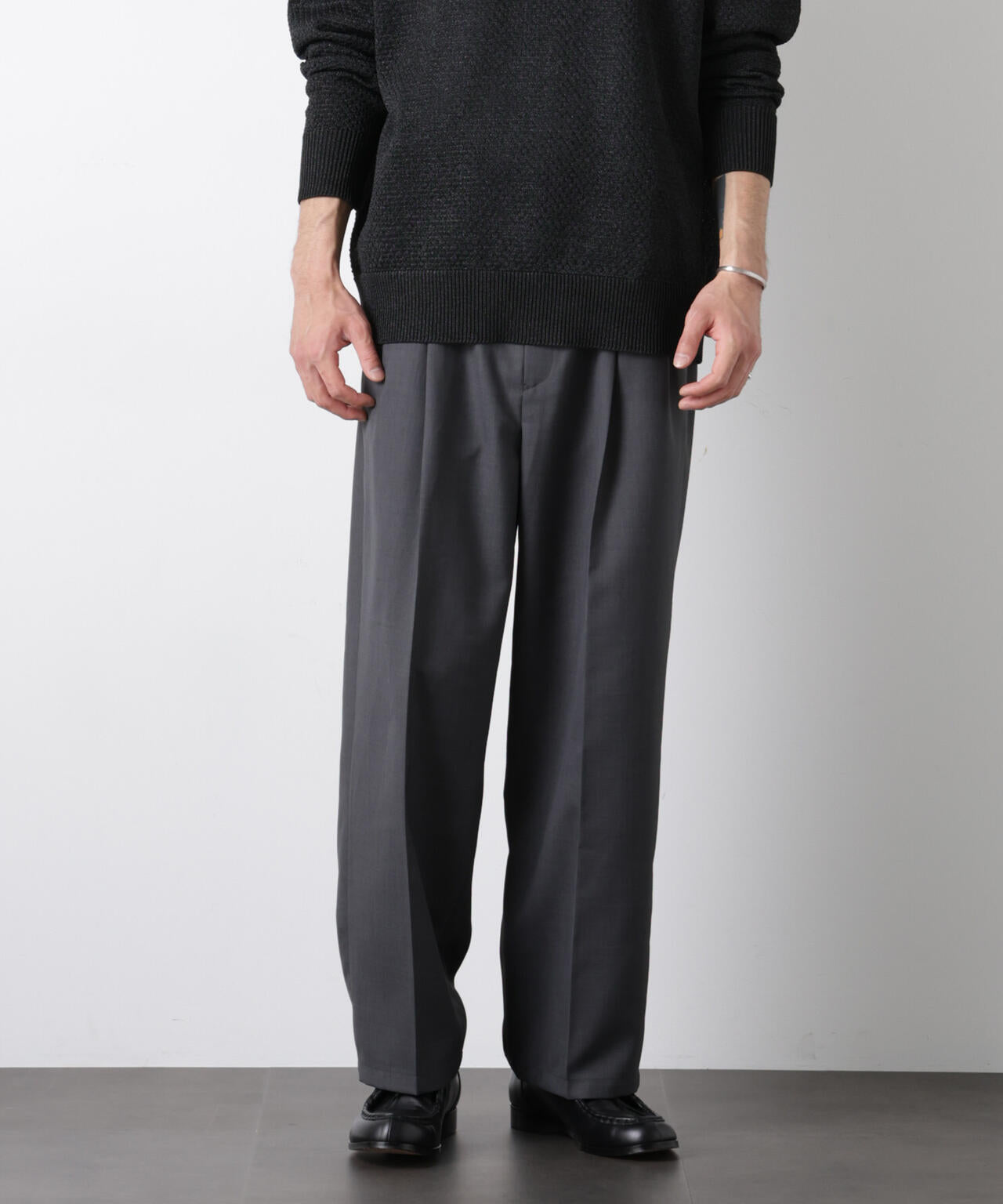 「大人のワイドパンツ」ドライギャバワイドイージースラックス 6686127201