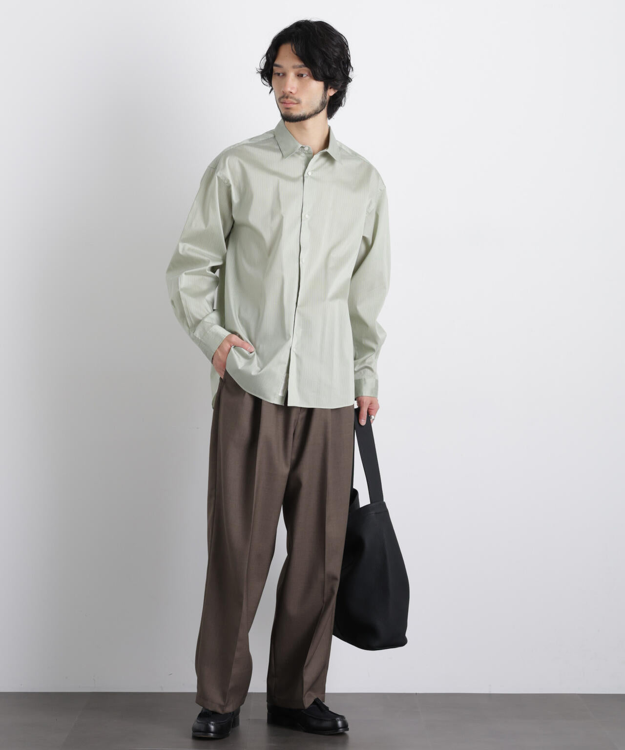 「大人のワイドパンツ」ドライギャバワイドイージースラックス 6686127201