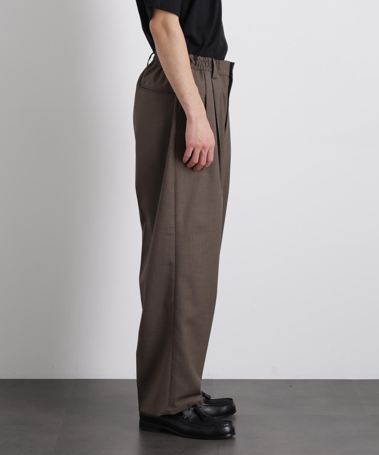 「大人のワイドパンツ」ドライギャバワイドイージースラックス 6686127201