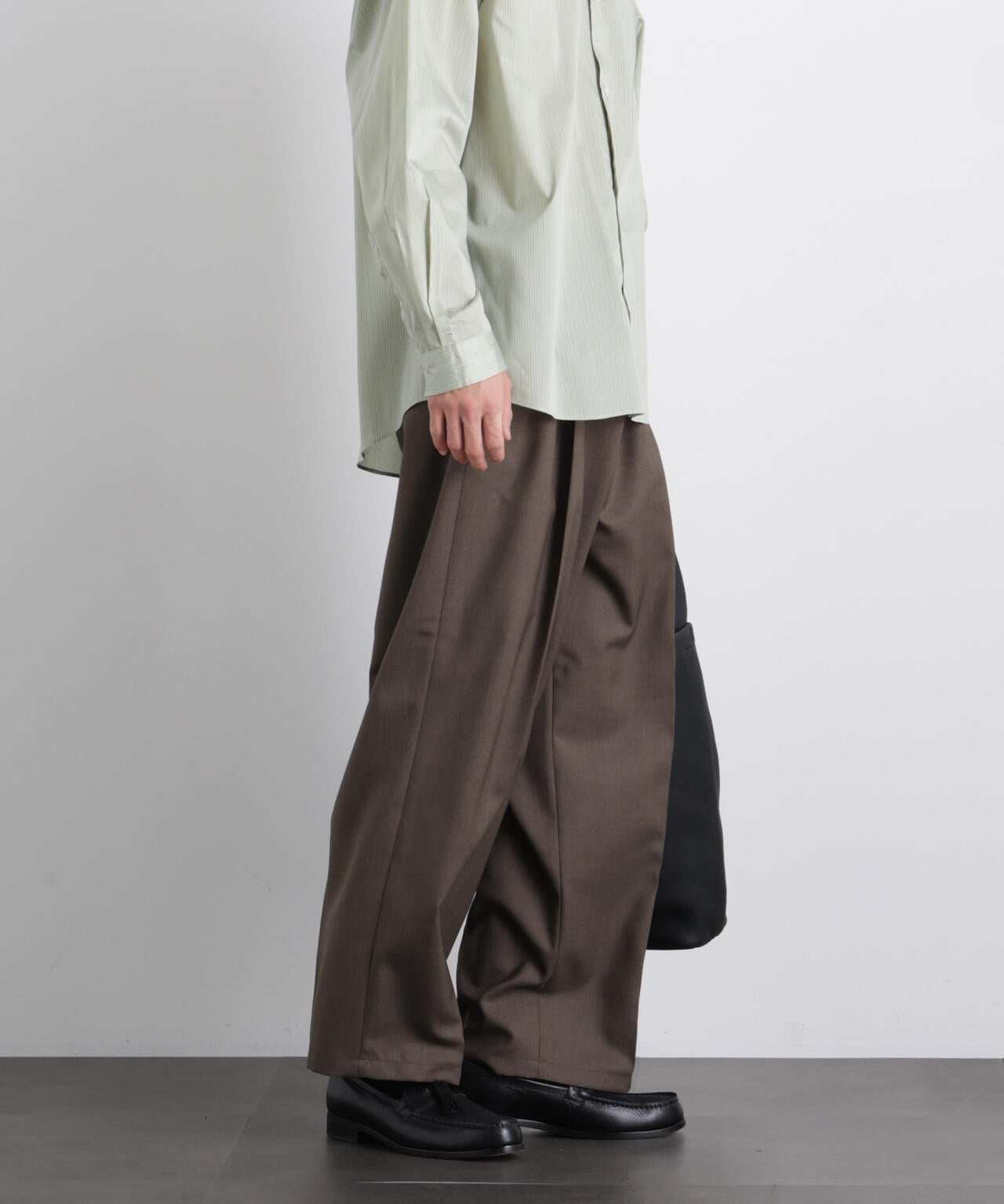 「大人のワイドパンツ」ドライギャバワイドイージースラックス