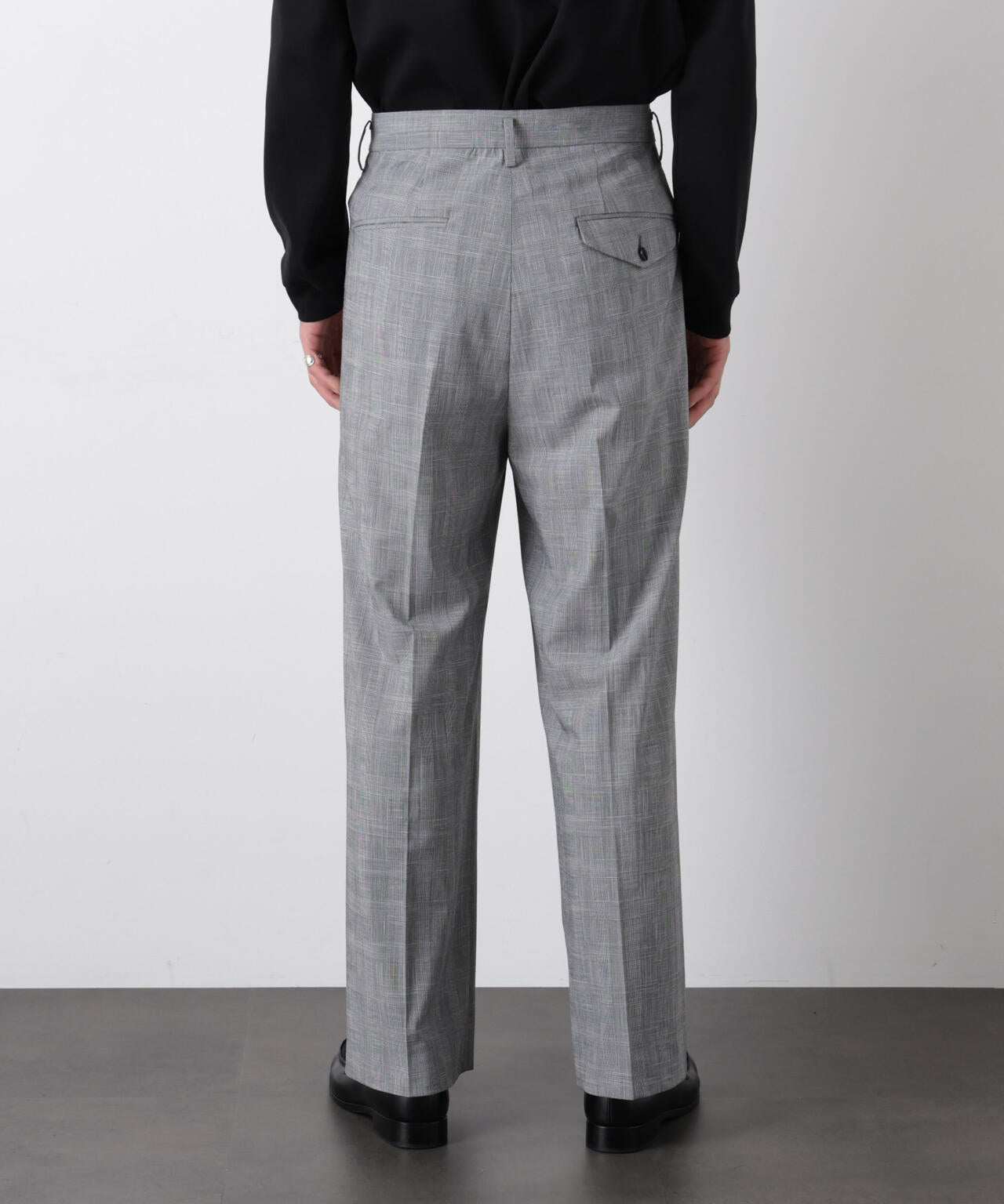 グレンチェックストレートパンツ（セットアップ可） 6686127204