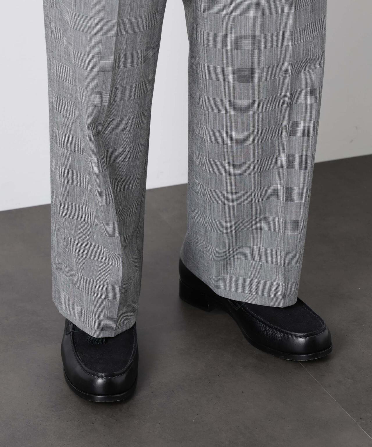 グレンチェックストレートパンツ（セットアップ可） 6686127204