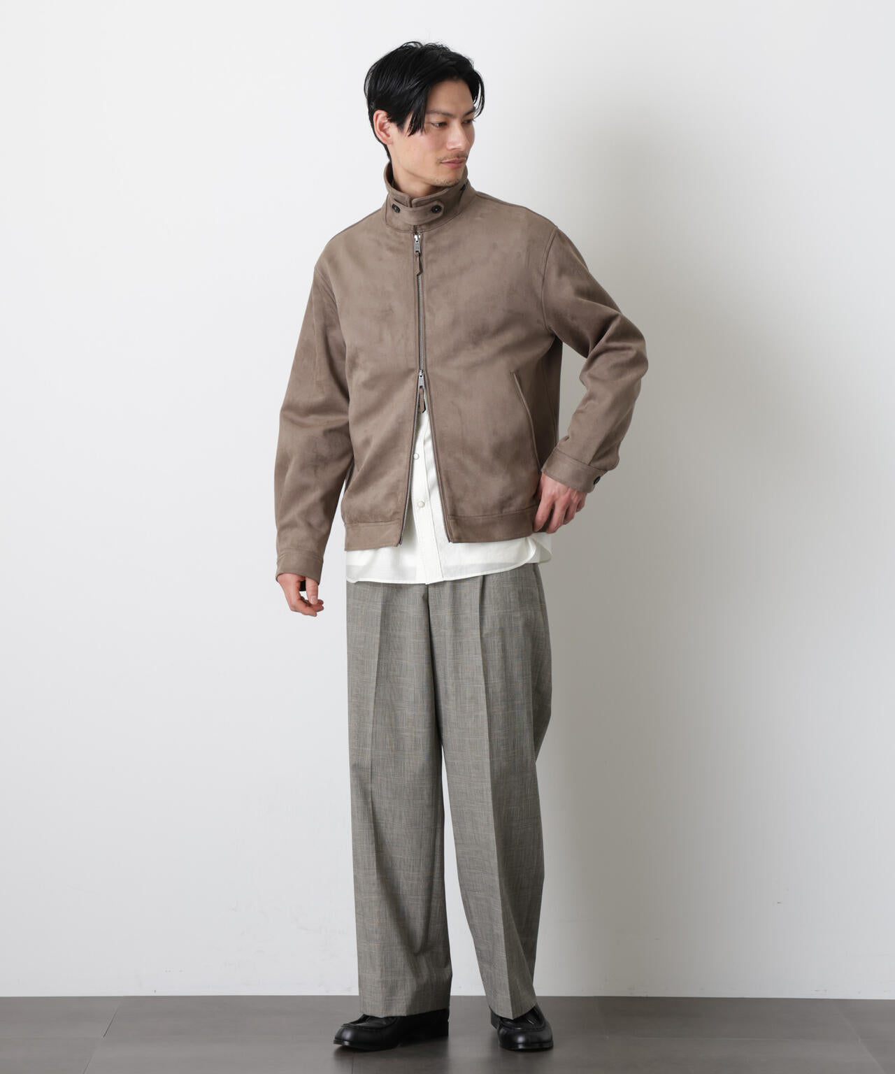 グレンチェックストレートパンツ（セットアップ可） 6686127204