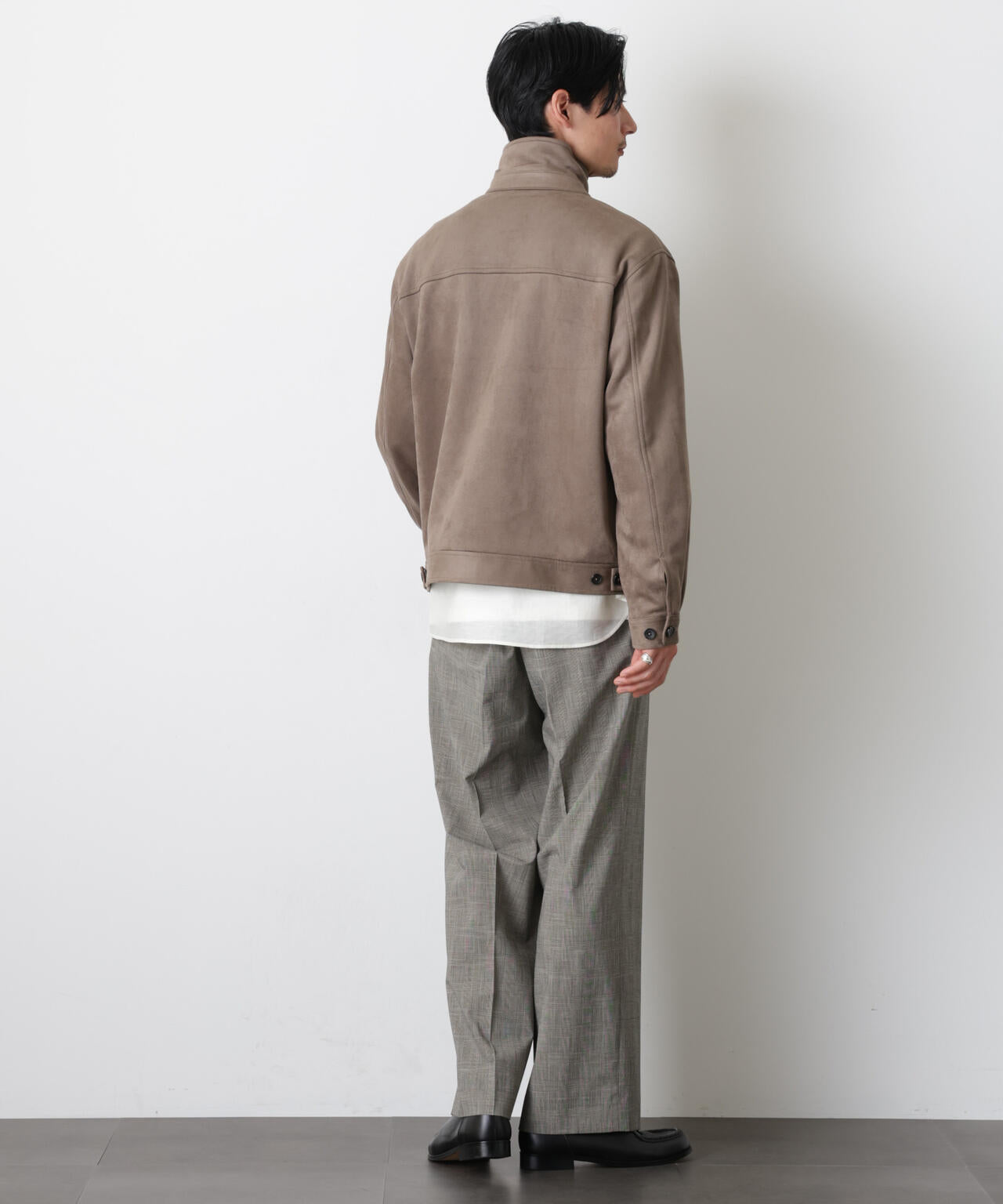 グレンチェックストレートパンツ（セットアップ可） 6686127204