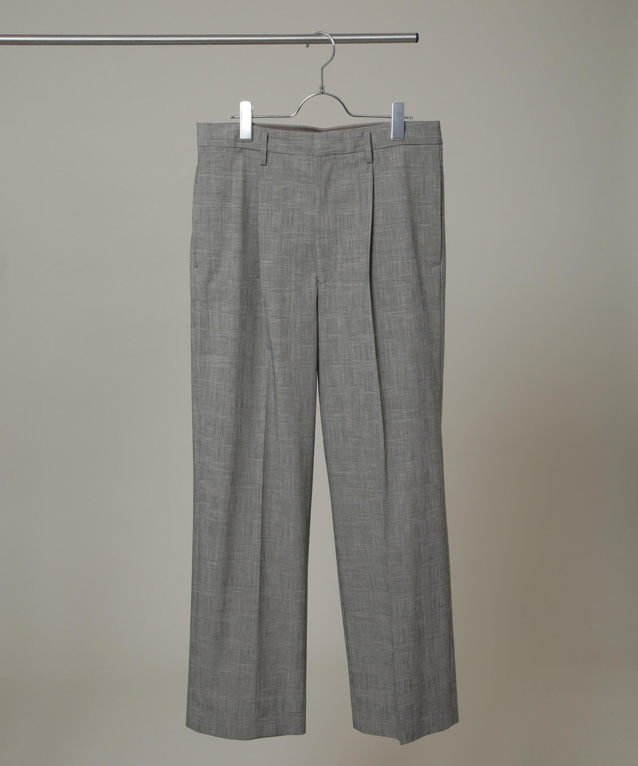 グレンチェックストレートパンツ（セットアップ可） 6686127204