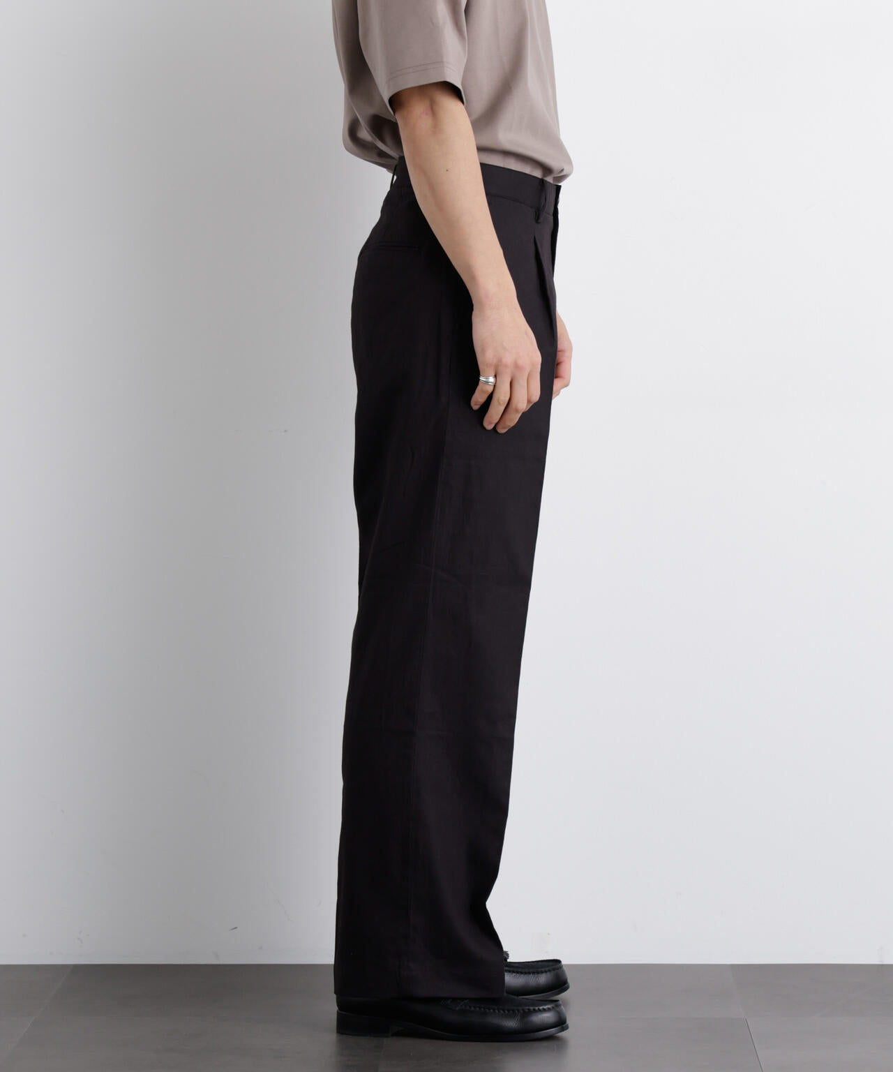 ｢FRENCH LINEN｣ リネンコットンストレートパンツ（セットアップ可） 6686127205