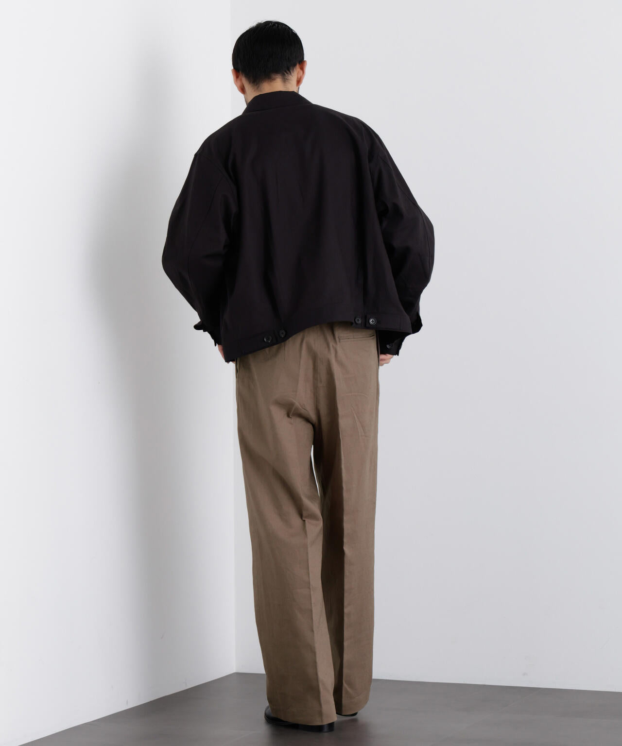 ｢FRENCH LINEN｣ リネンコットンストレートパンツ（セットアップ可） 6686127205
