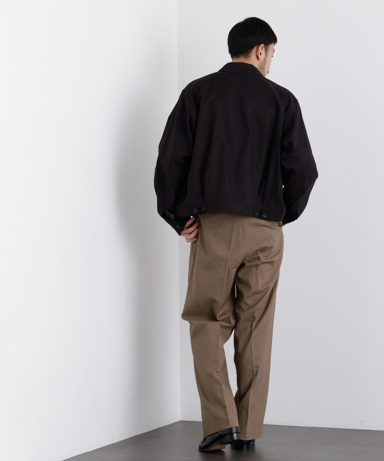 ｢FRENCH LINEN｣ リネンコットンストレートパンツ（セットアップ可） 6686127205