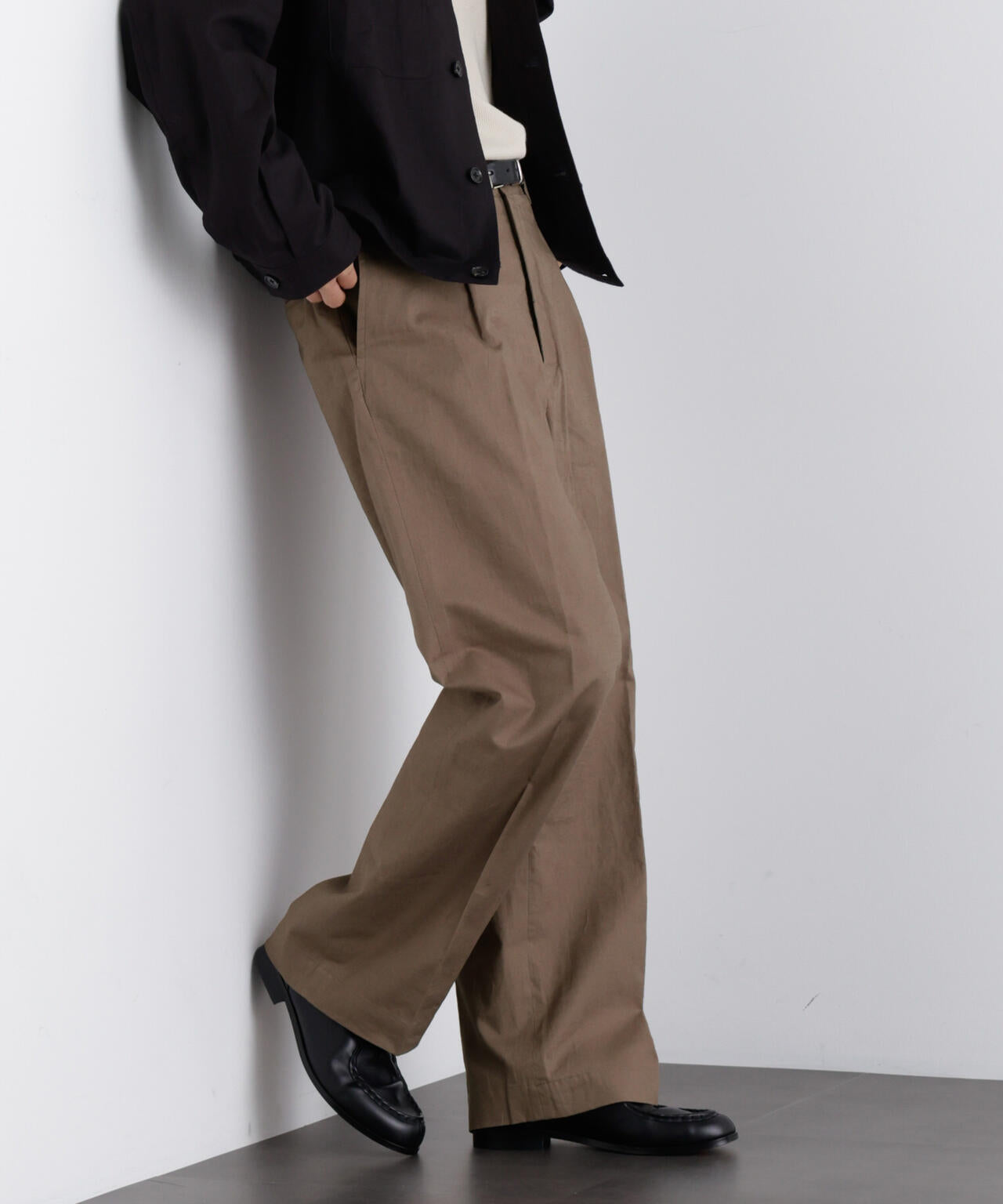 ｢FRENCH LINEN｣ リネンコットンストレートパンツ（セットアップ可）