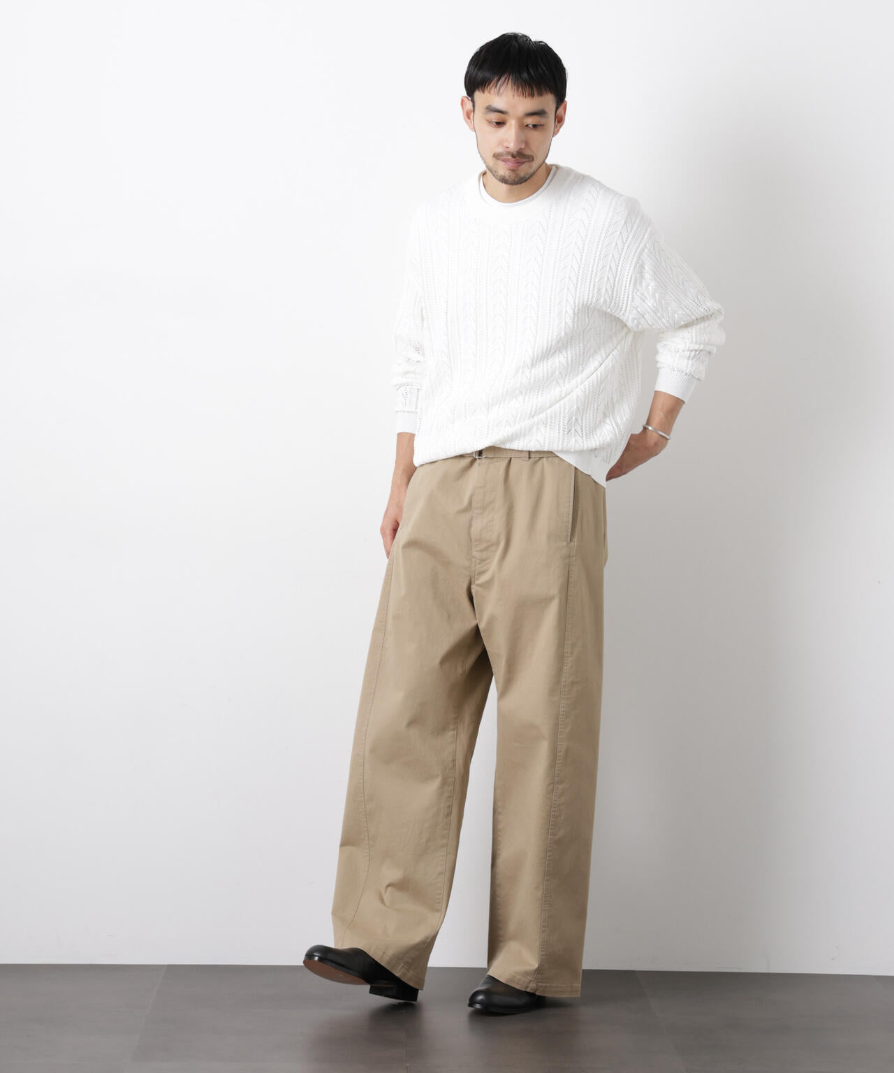 ｢ASSEMBLANC｣ベルテッド3Dパンツ 6686127211