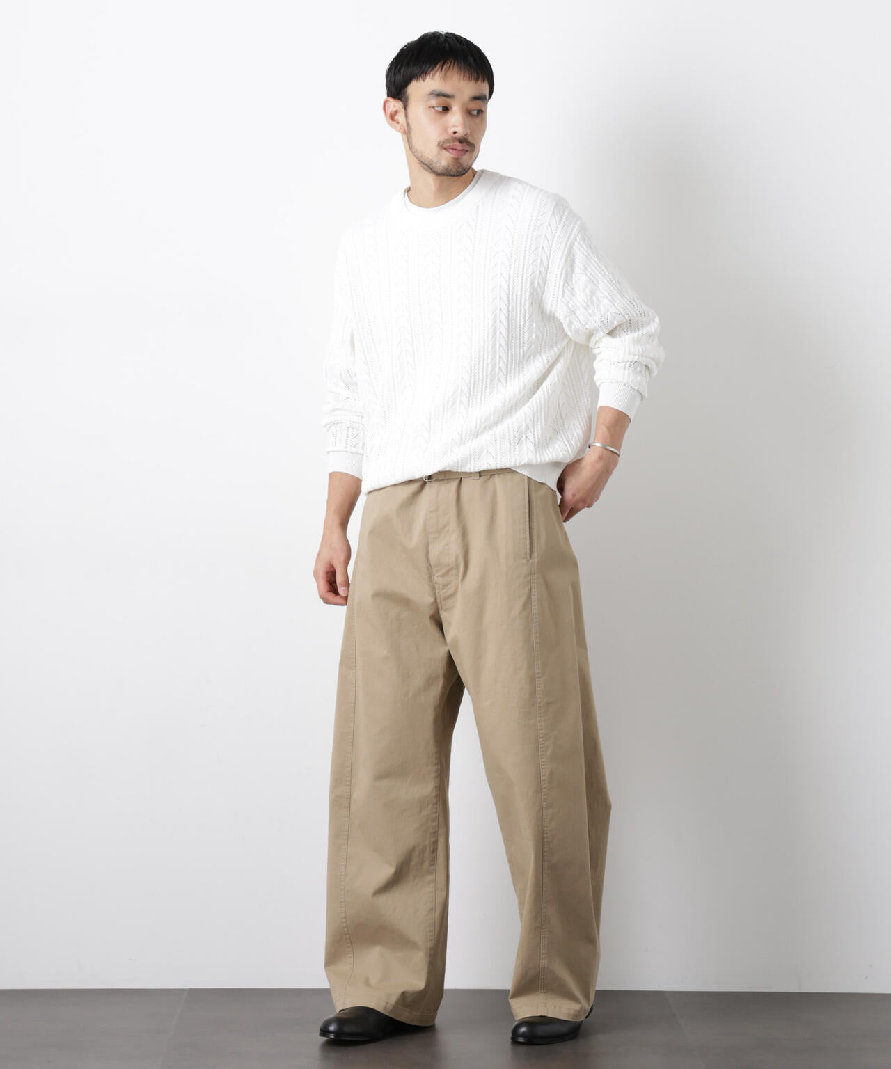 ｢ASSEMBLANC｣ベルテッド3Dパンツ 6686127211