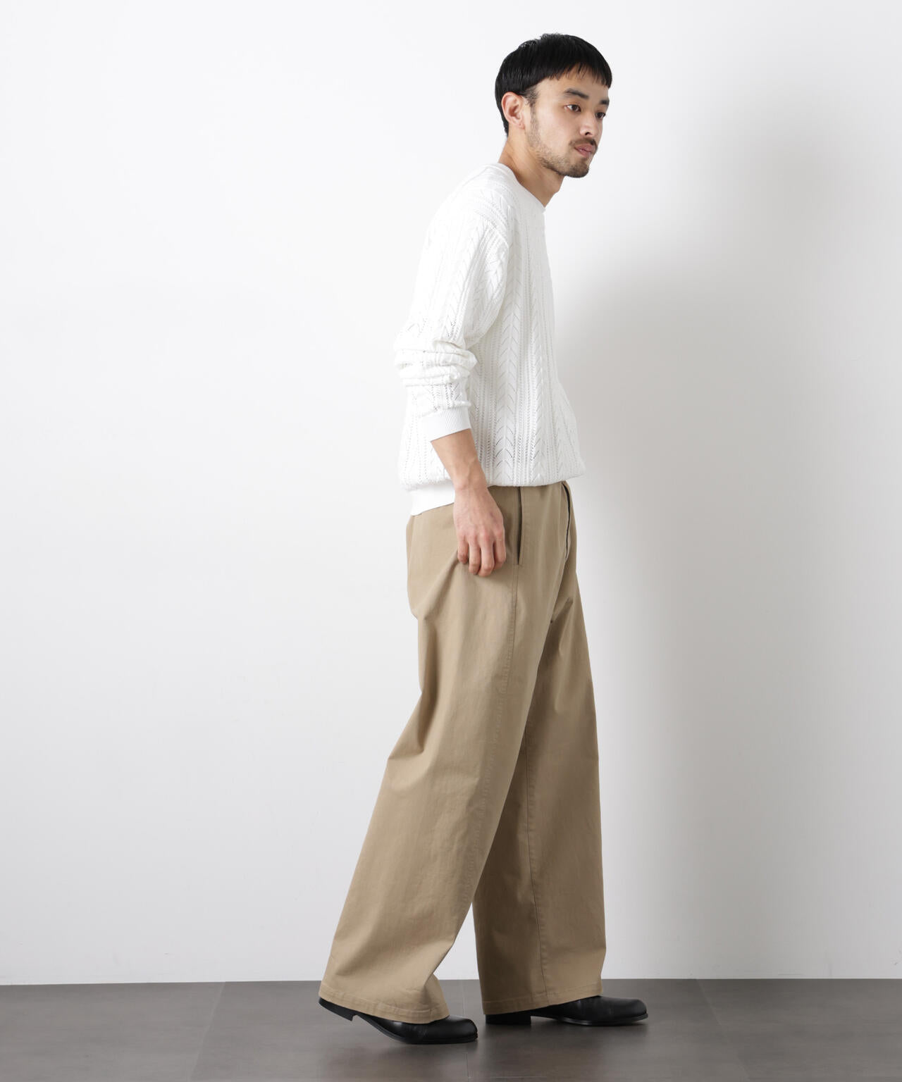 ｢ASSEMBLANC｣ベルテッド3Dパンツ 6686127211