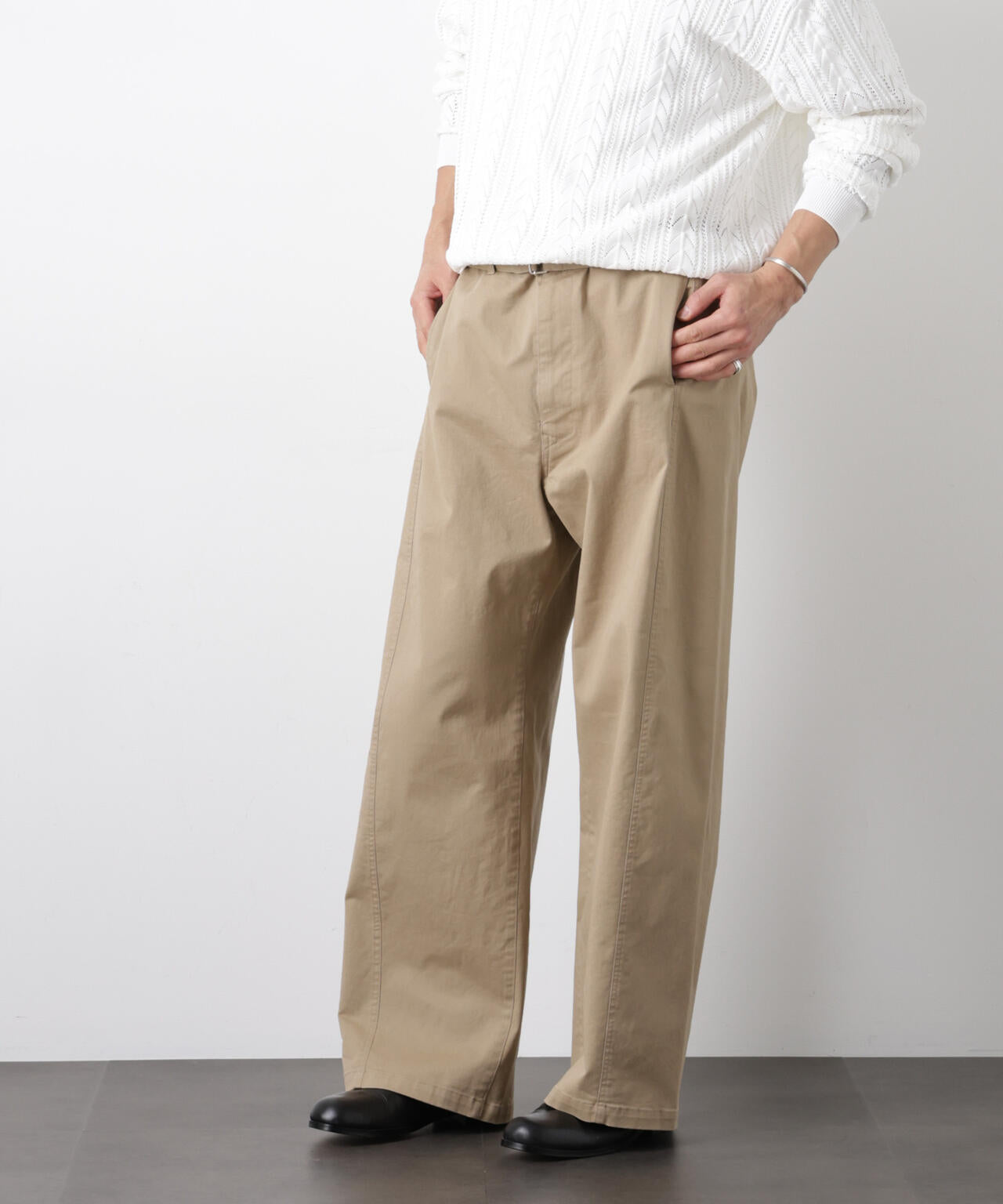 ｢ASSEMBLANC｣ベルテッド3Dパンツ 6686127211