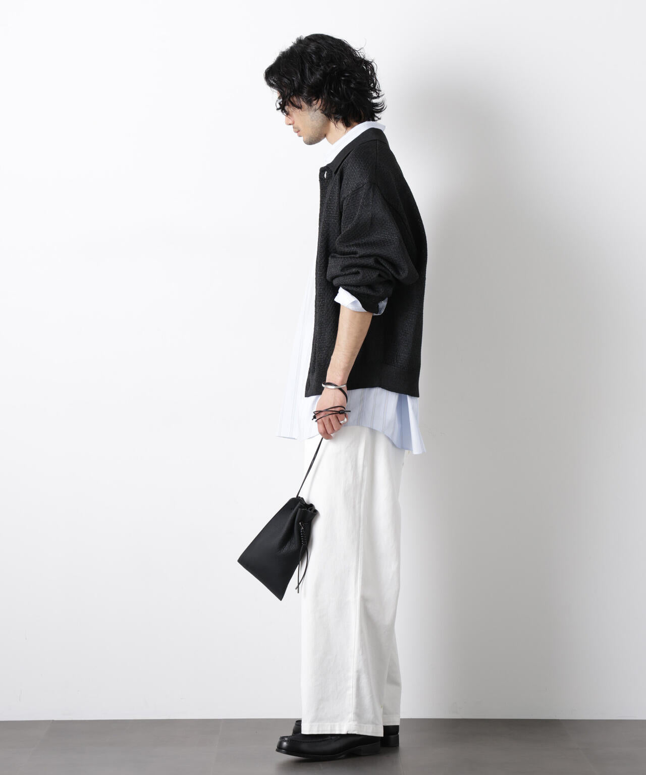 ｢OtoNANO｣大人のワイドデニムパンツ 6686127215