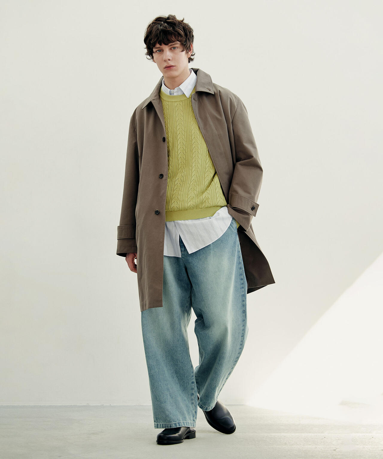 ｢OtoNANO｣大人のワイドデニムパンツ 6686127215