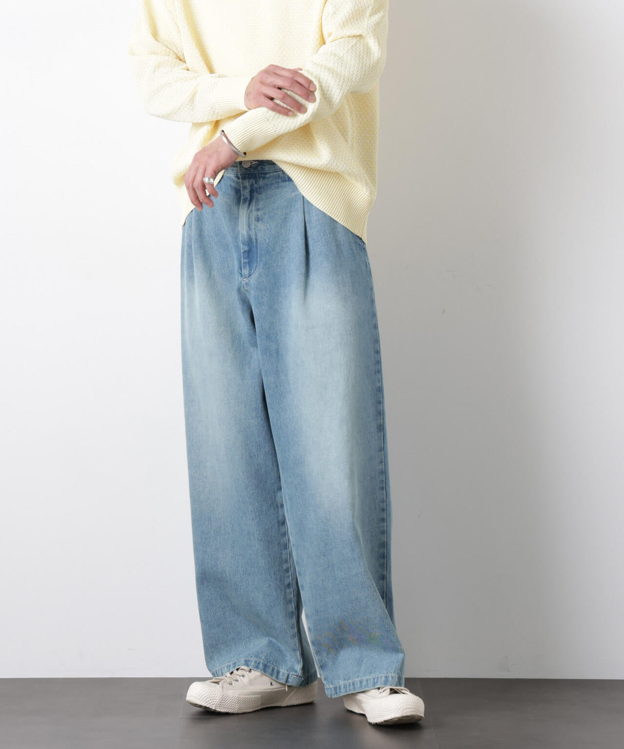 ｢OtoNANO｣大人のワイドデニムパンツ