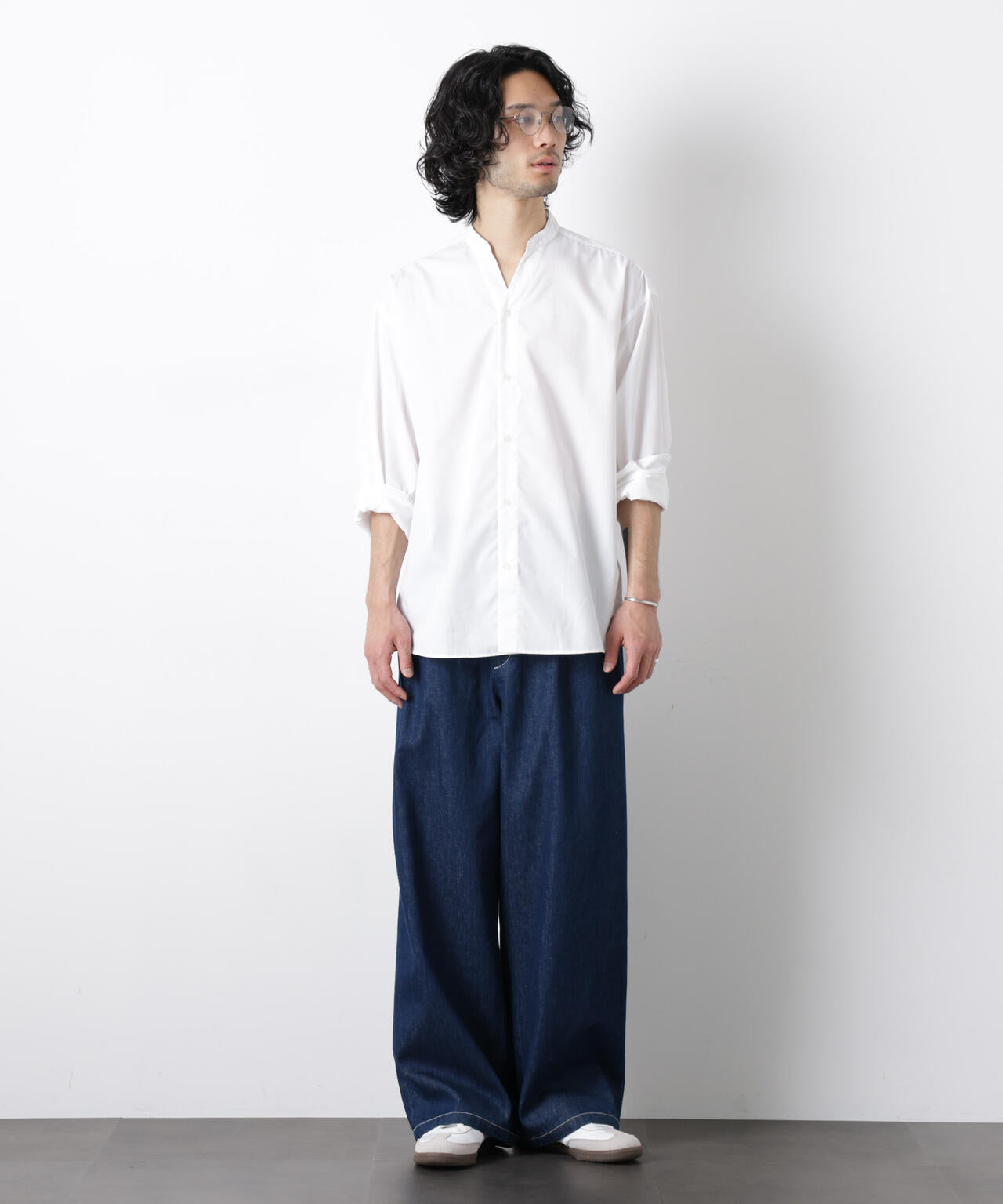 ｢OtoNANO｣大人のワイドデニムパンツ 6686127215