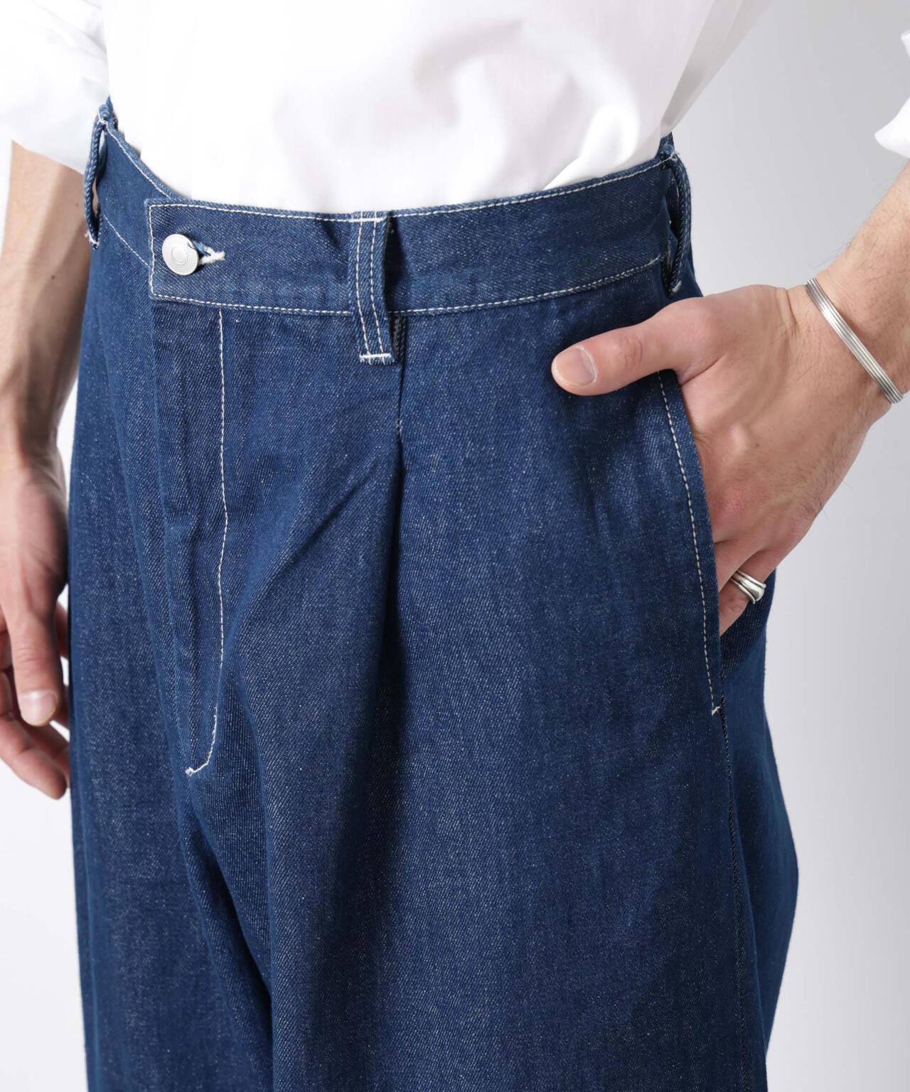 ｢OtoNANO｣大人のワイドデニムパンツ 6686127215