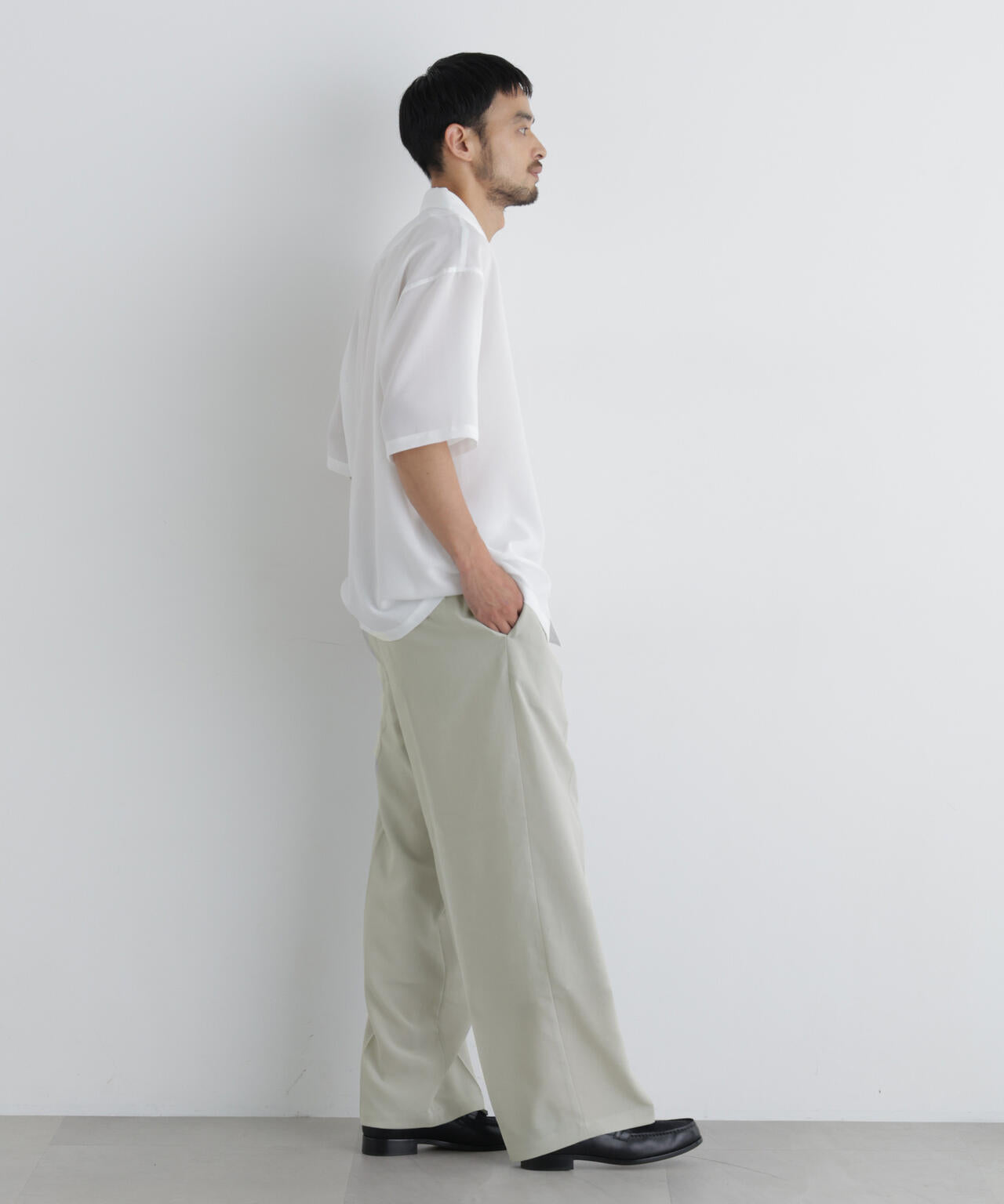 「メランジドライ」ワイドスラックス(セットアップ可) 6686127217