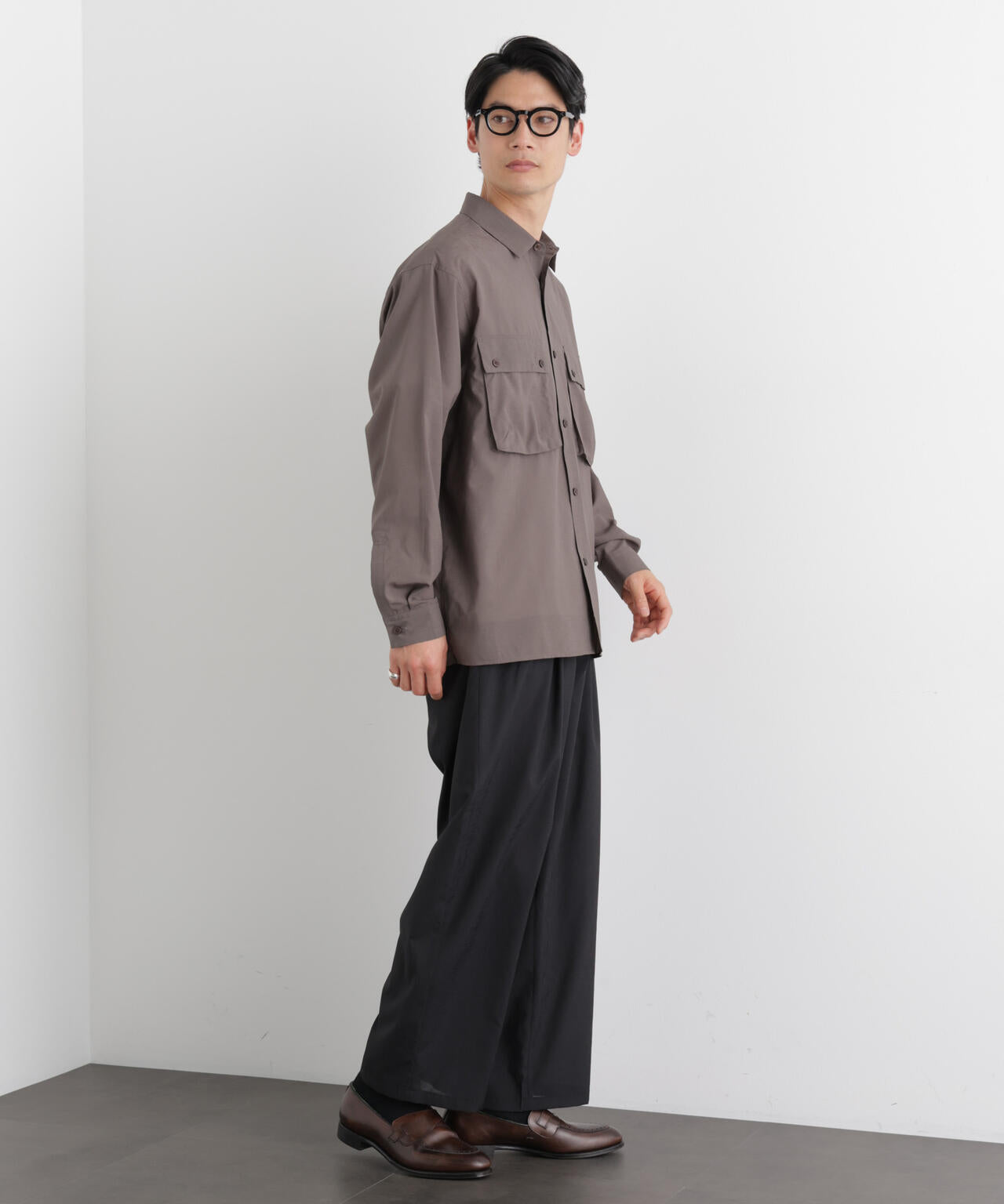 テクニカルリネンライク2タックイージースラックス/吸水速乾・接触冷感・UVカット（セットアップ可） 6686127221