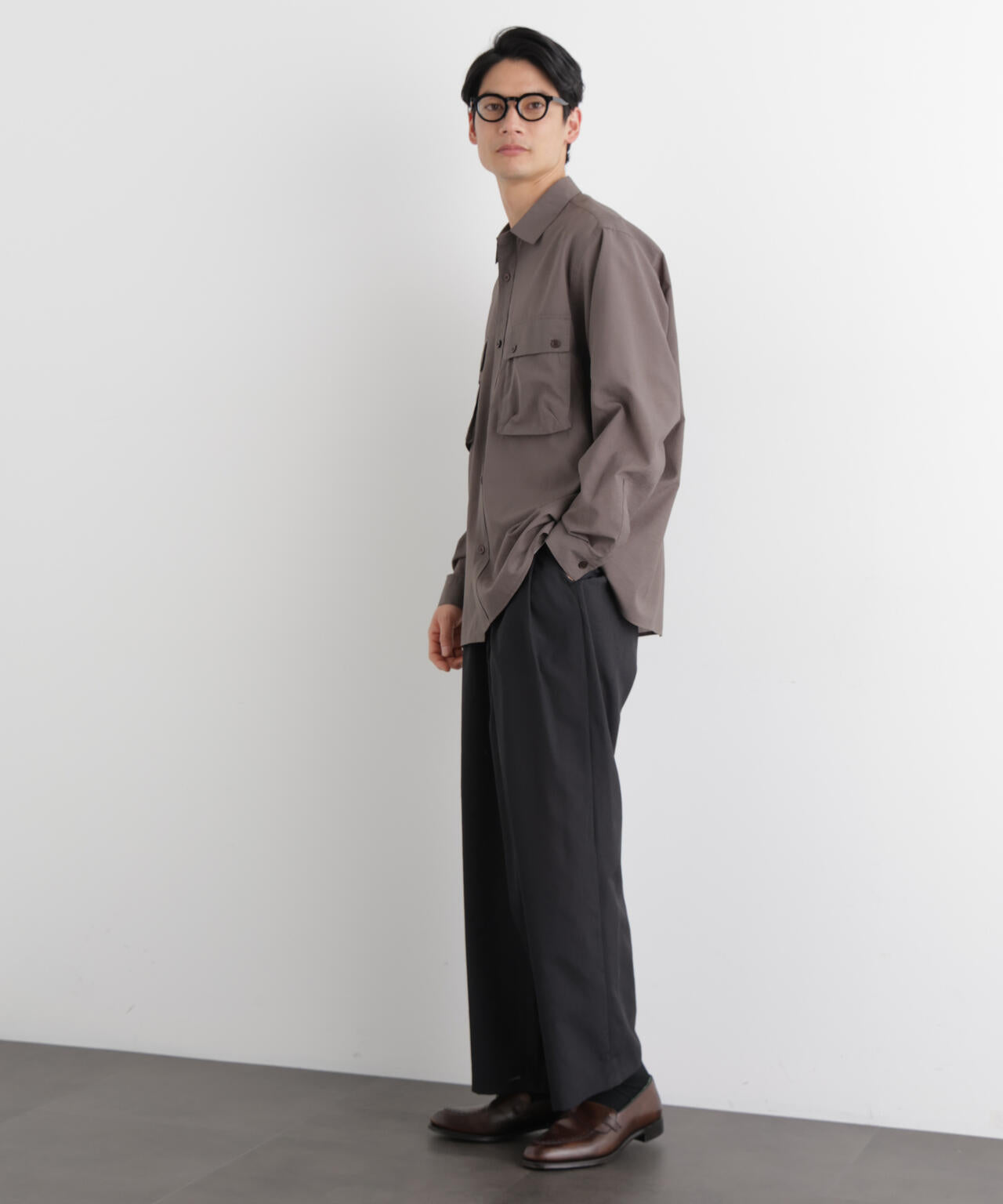 テクニカルリネンライク2タックイージースラックス/吸水速乾・接触冷感・UVカット（セットアップ可） 6686127221