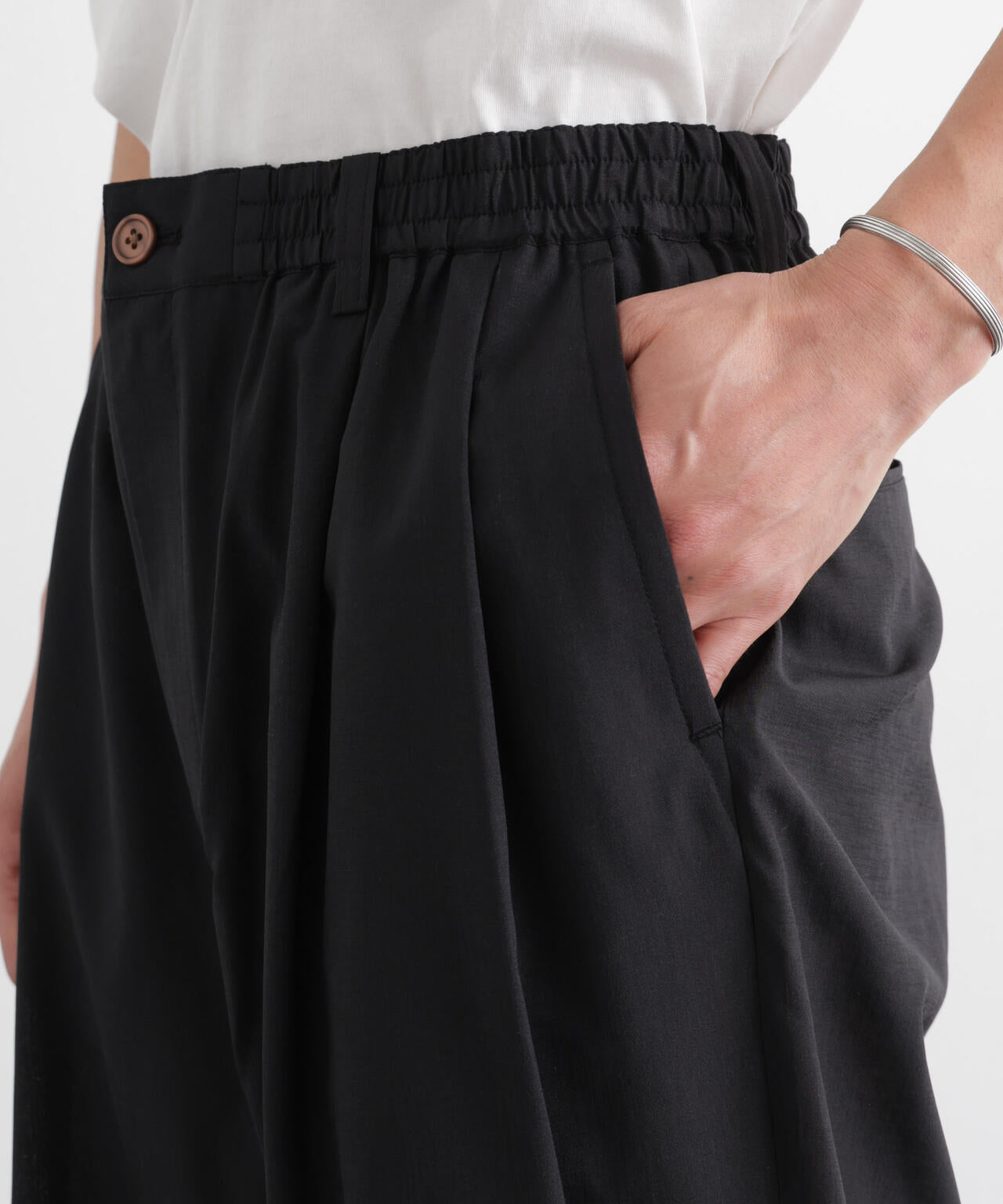 テクニカルリネンライク2タックイージースラックス/吸水速乾・接触冷感・UVカット（セットアップ可） 6686127221