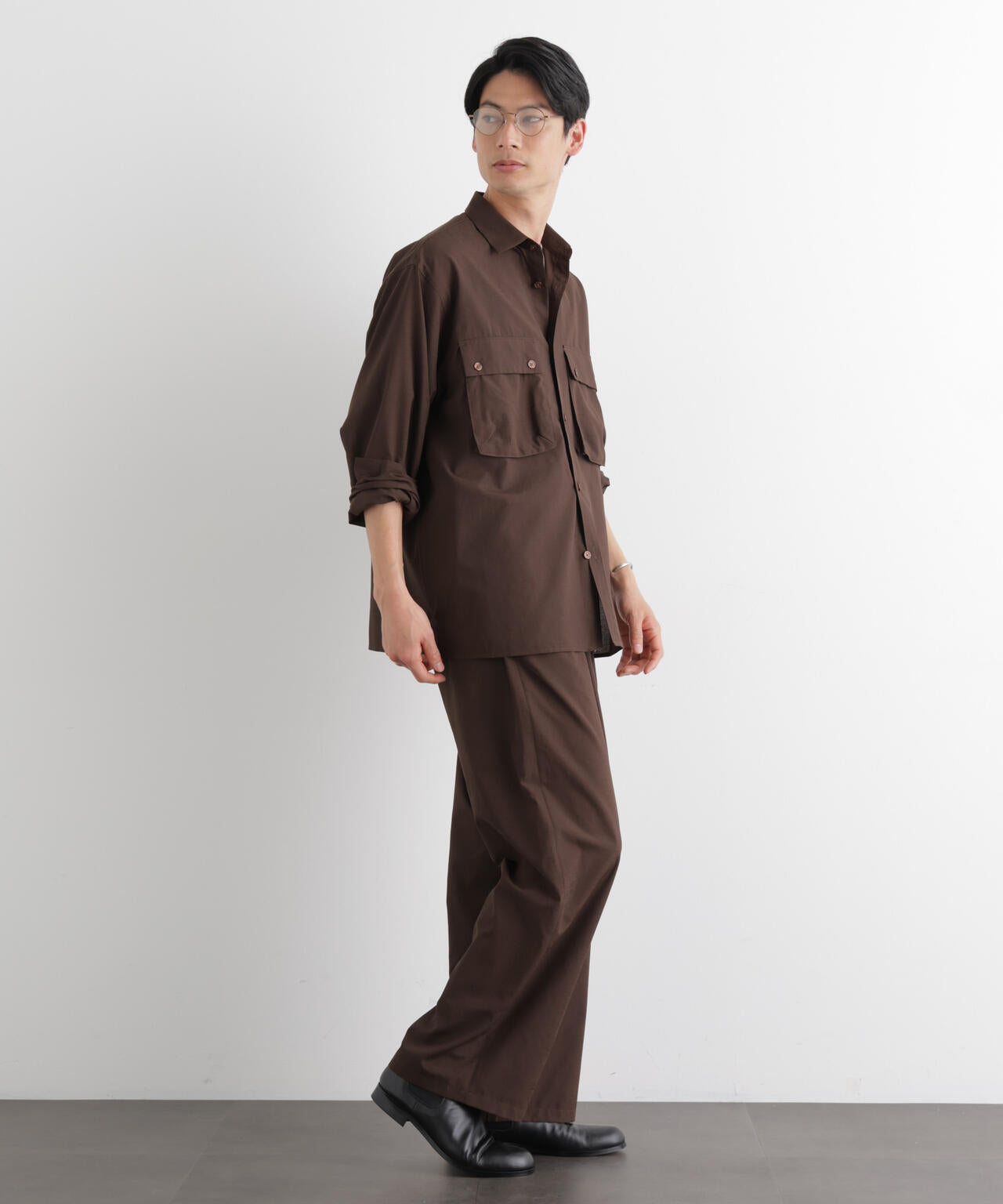 テクニカルリネンライク2タックイージースラックス/吸水速乾・接触冷感・UVカット（セットアップ可） 6686127221