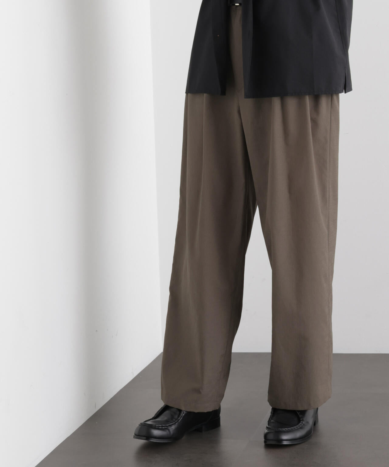 テクニカルリネンライク2タックイージースラックス/吸水速乾・接触冷感・UVカット（セットアップ可） 6686127221