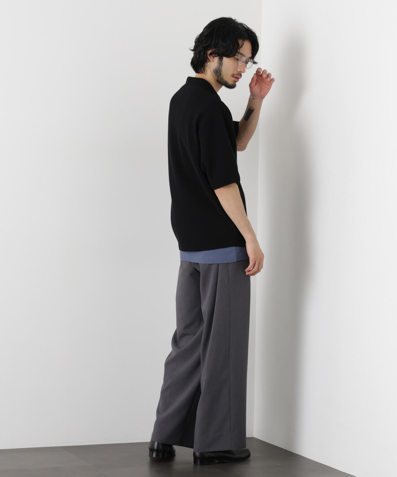 ｢OtoNANO｣大人のワイドパンツ Reflax(R) ECOウエザークロスパンツ 6686127222
