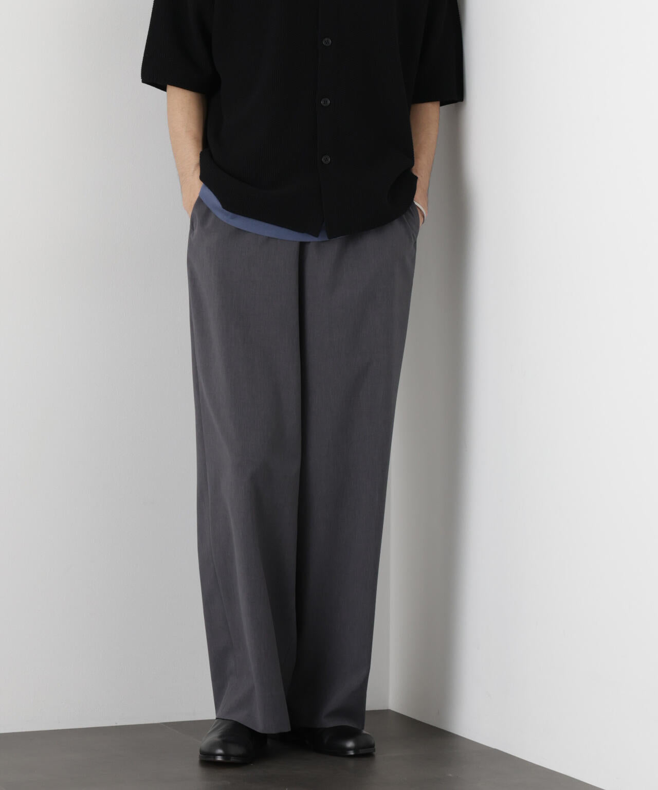 ｢OtoNANO｣大人のワイドパンツ Reflax(R) ECOウエザークロスパンツ 6686127222