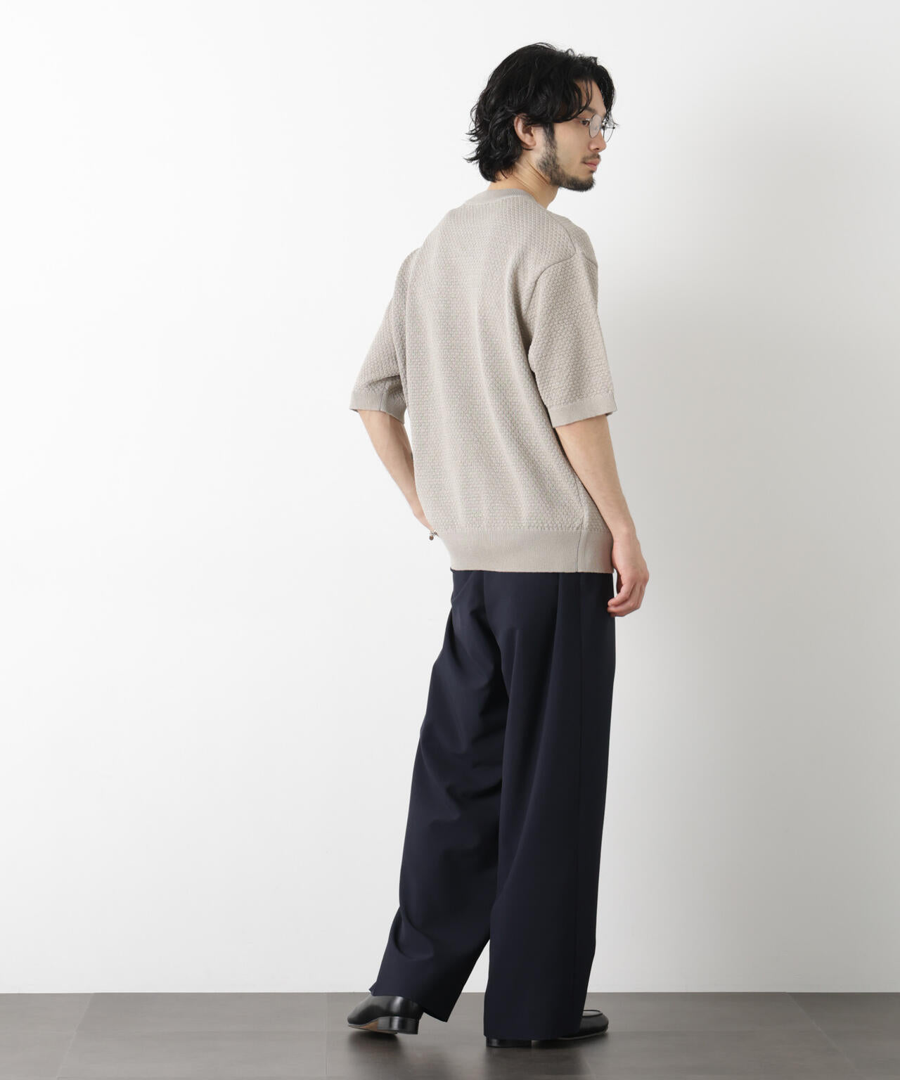 ｢OtoNANO｣大人のワイドパンツ Reflax(R) ECOウエザークロスパンツ 6686127222