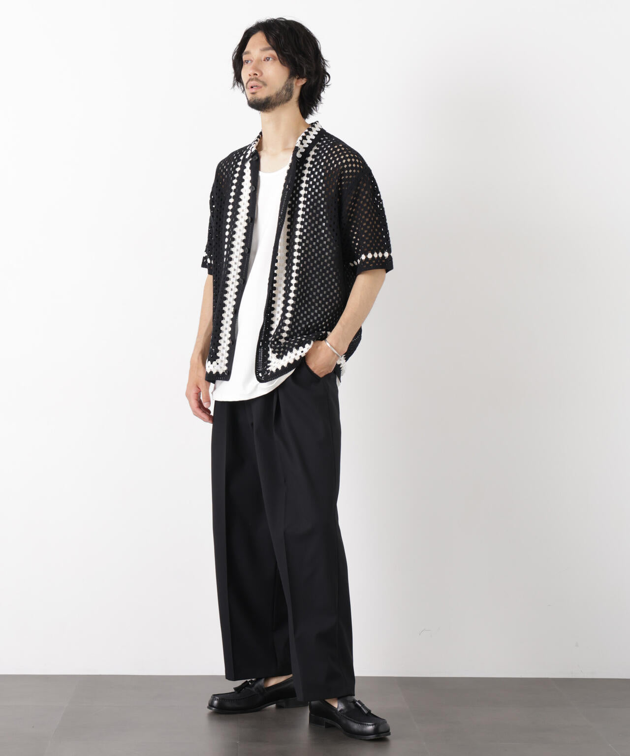 ｢OtoNANO｣ 大人のワイドパンツ Reflax(R) ドライオックス/吸水速乾(セットアップ可) 6686127233