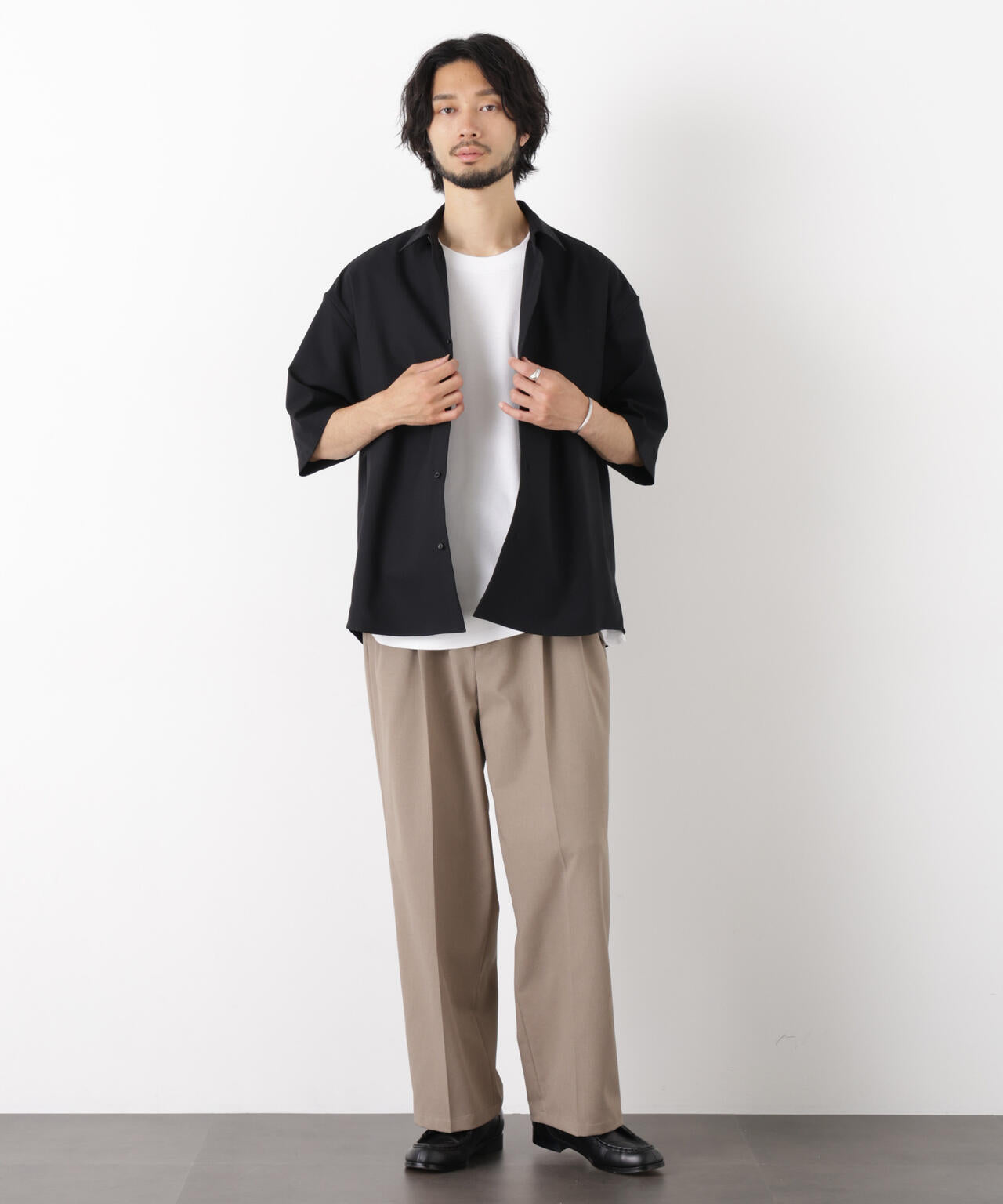 ｢OtoNANO｣ 大人のワイドパンツ Reflax(R) ドライオックス/吸水速乾(セットアップ可) 6686127233