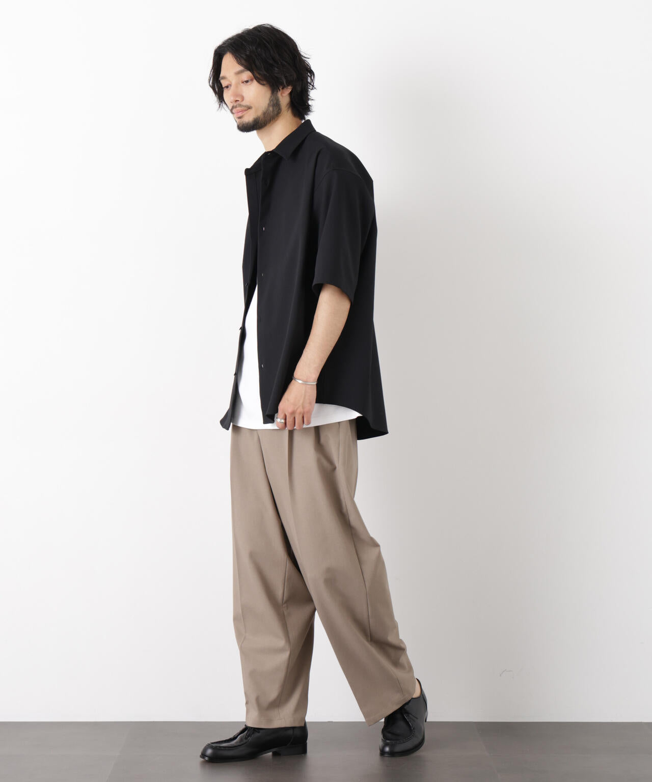 ｢OtoNANO｣ 大人のワイドパンツ Reflax(R) ドライオックス/吸水速乾(セットアップ可) 6686127233