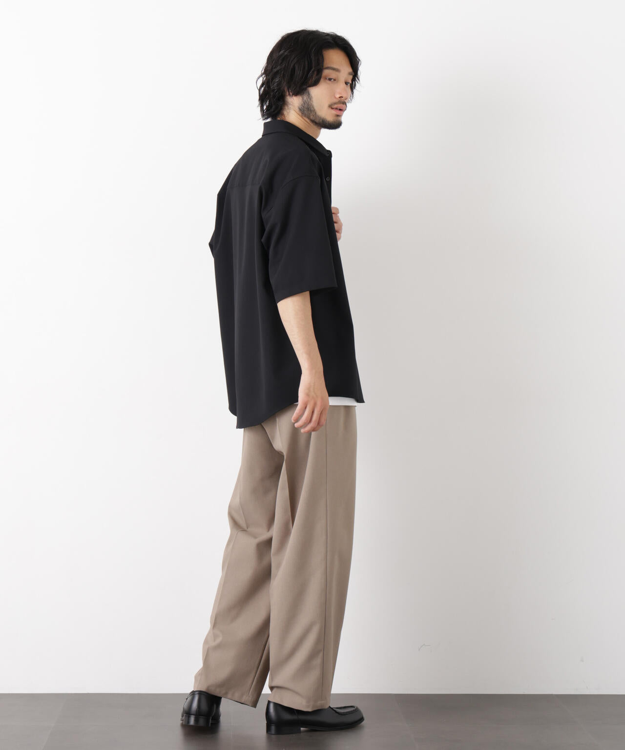 ｢OtoNANO｣ 大人のワイドパンツ Reflax(R) ドライオックス/吸水速乾(セットアップ可) 6686127233