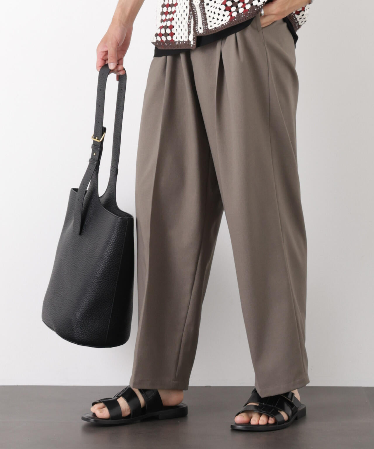 ｢OtoNANO｣ 大人のワイドパンツ Reflax(R) ドライオックス/吸水速乾(セットアップ可) 6686127233