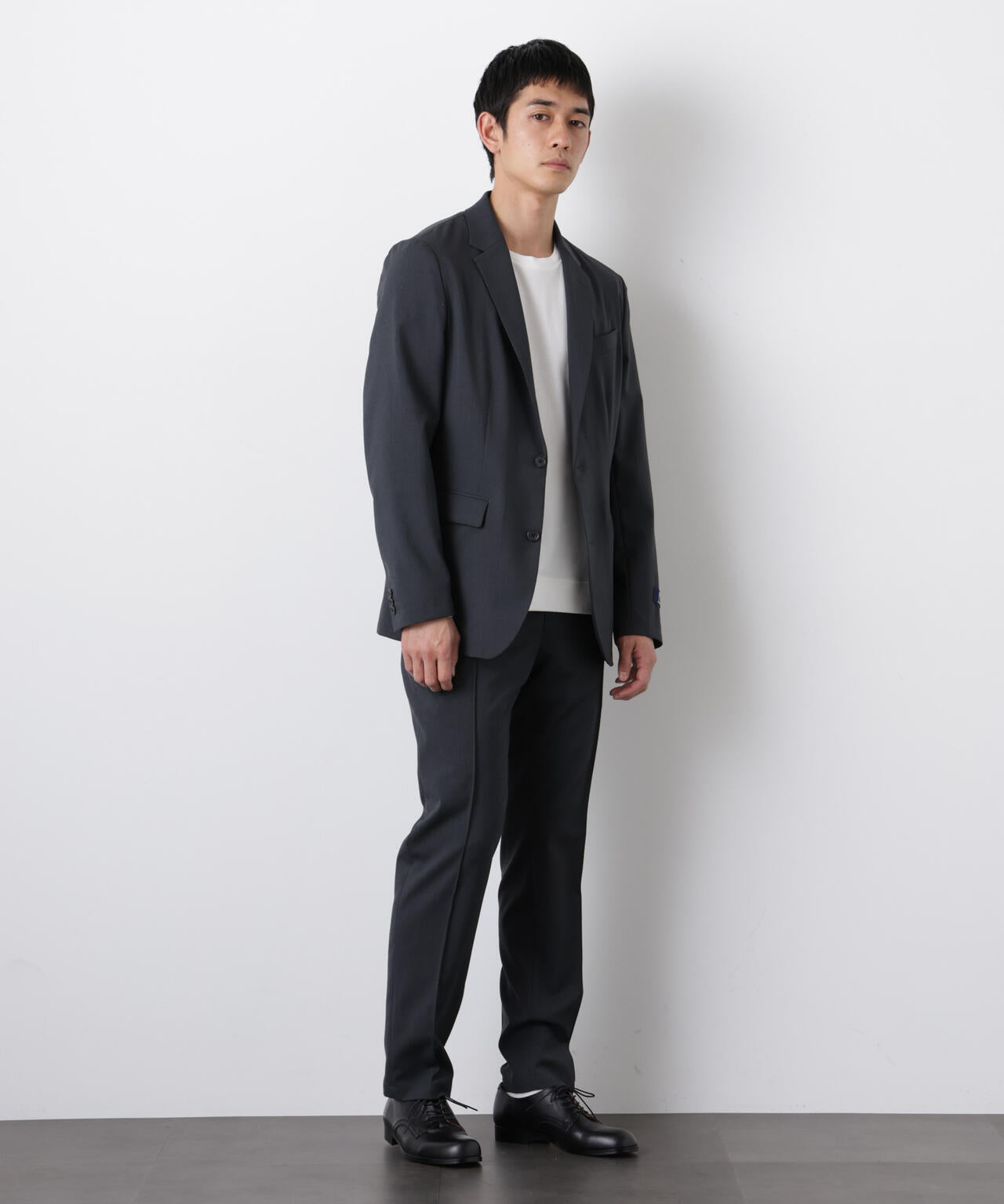 ｢DamerinoSelect｣JAPANfabricウールストレッチパンツ（セットアップ可） 6686129201