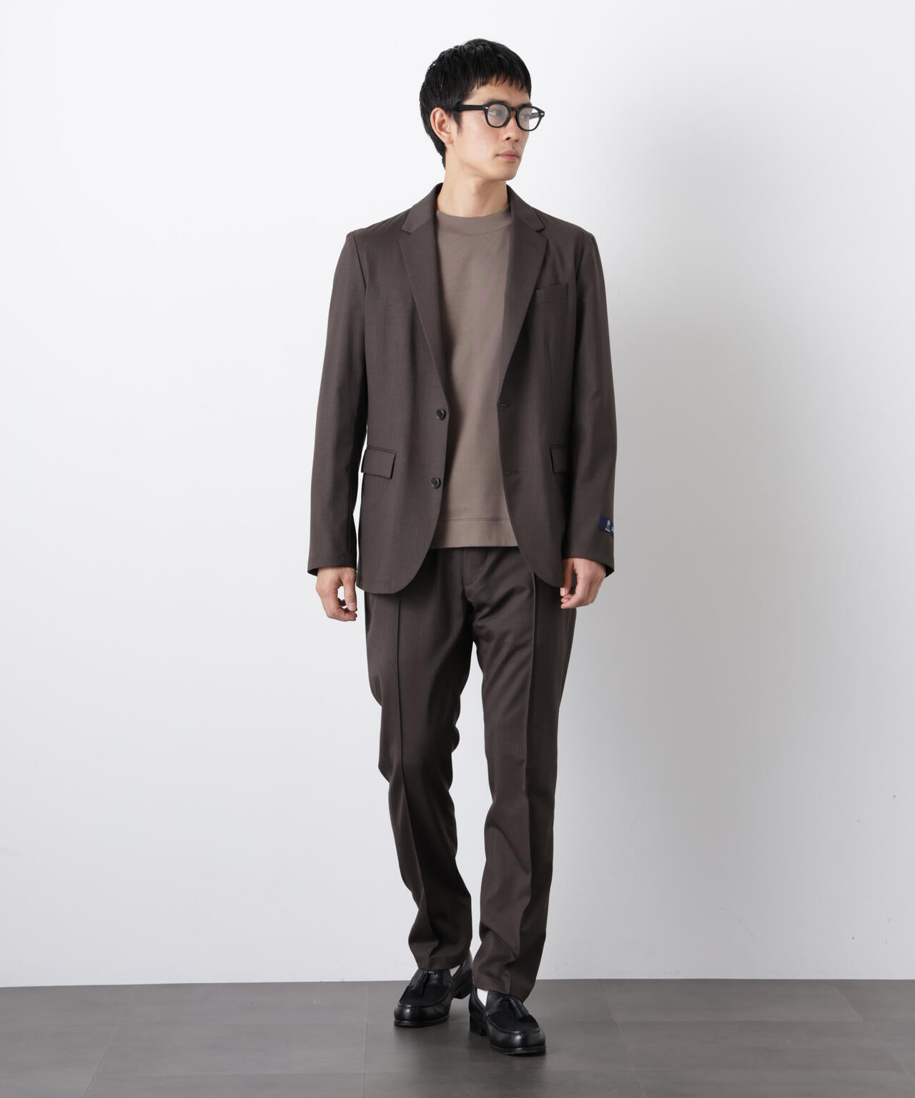 ｢DamerinoSelect｣JAPANfabricウールストレッチパンツ（セットアップ可） 6686129201